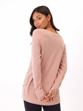 Leanna Feather Fleece Tunic Eco Conscious Production