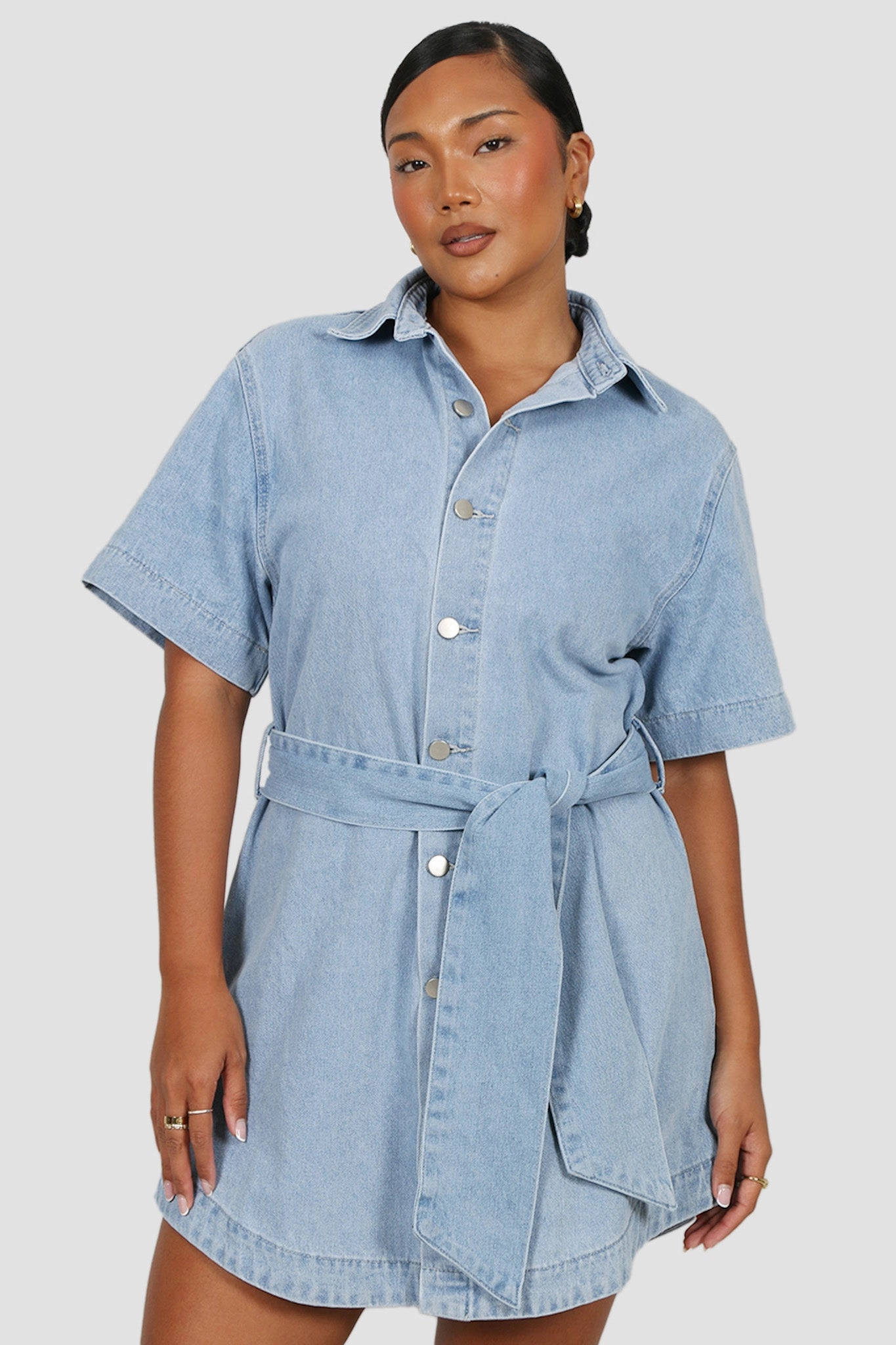 STERLING DENIM DRESS BLUE Soft Profile Tasteful Detail