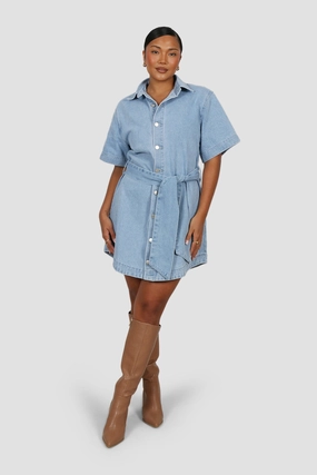 STERLING DENIM DRESS BLUE Light Wrap