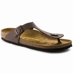 Birkenstock Women's Gizeh Birko-Flor Sandal - Mocha Easy Days Lightweight Outsole