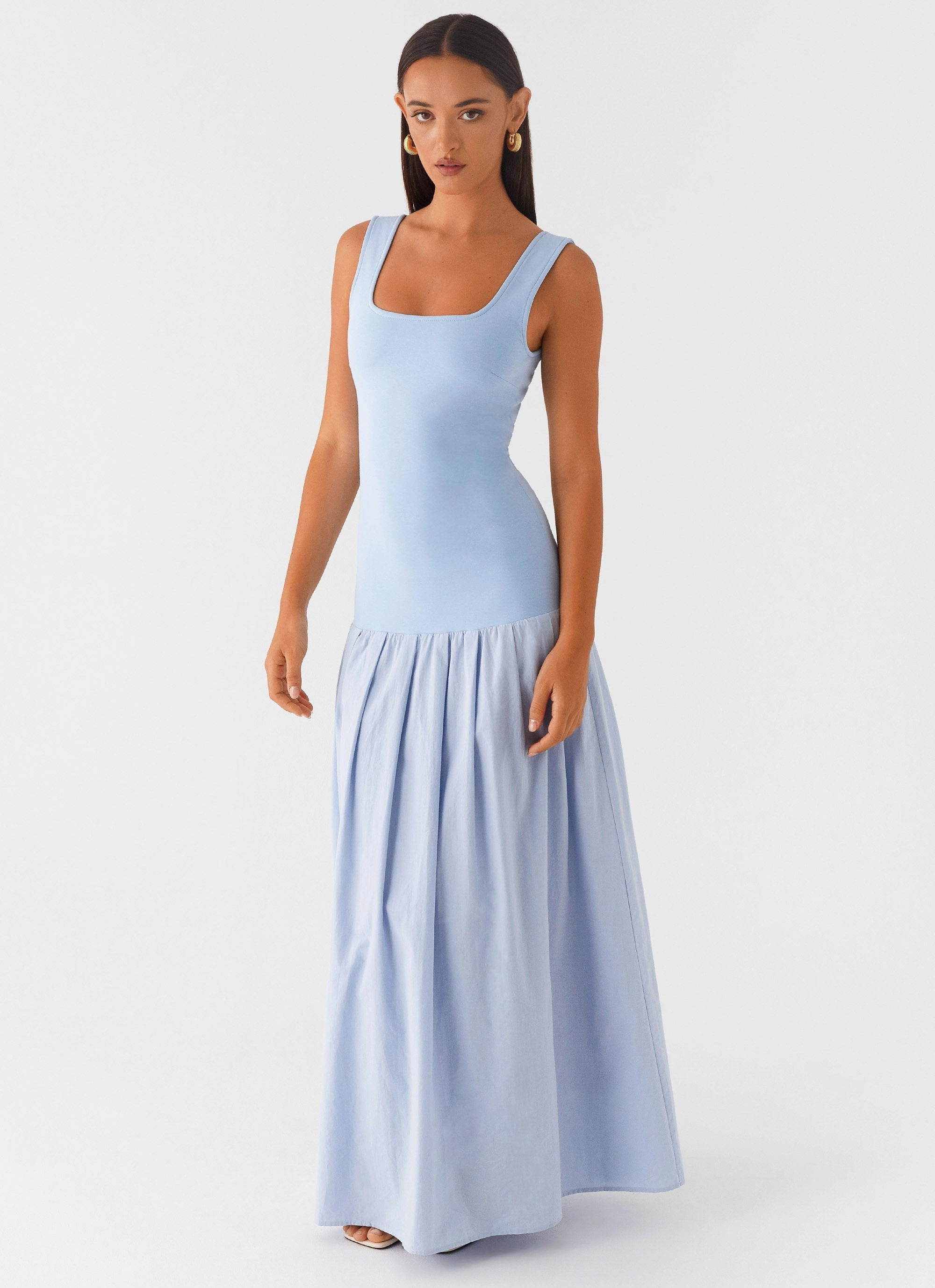 Jaxon Maxi Dress - Blue Smooth Outline