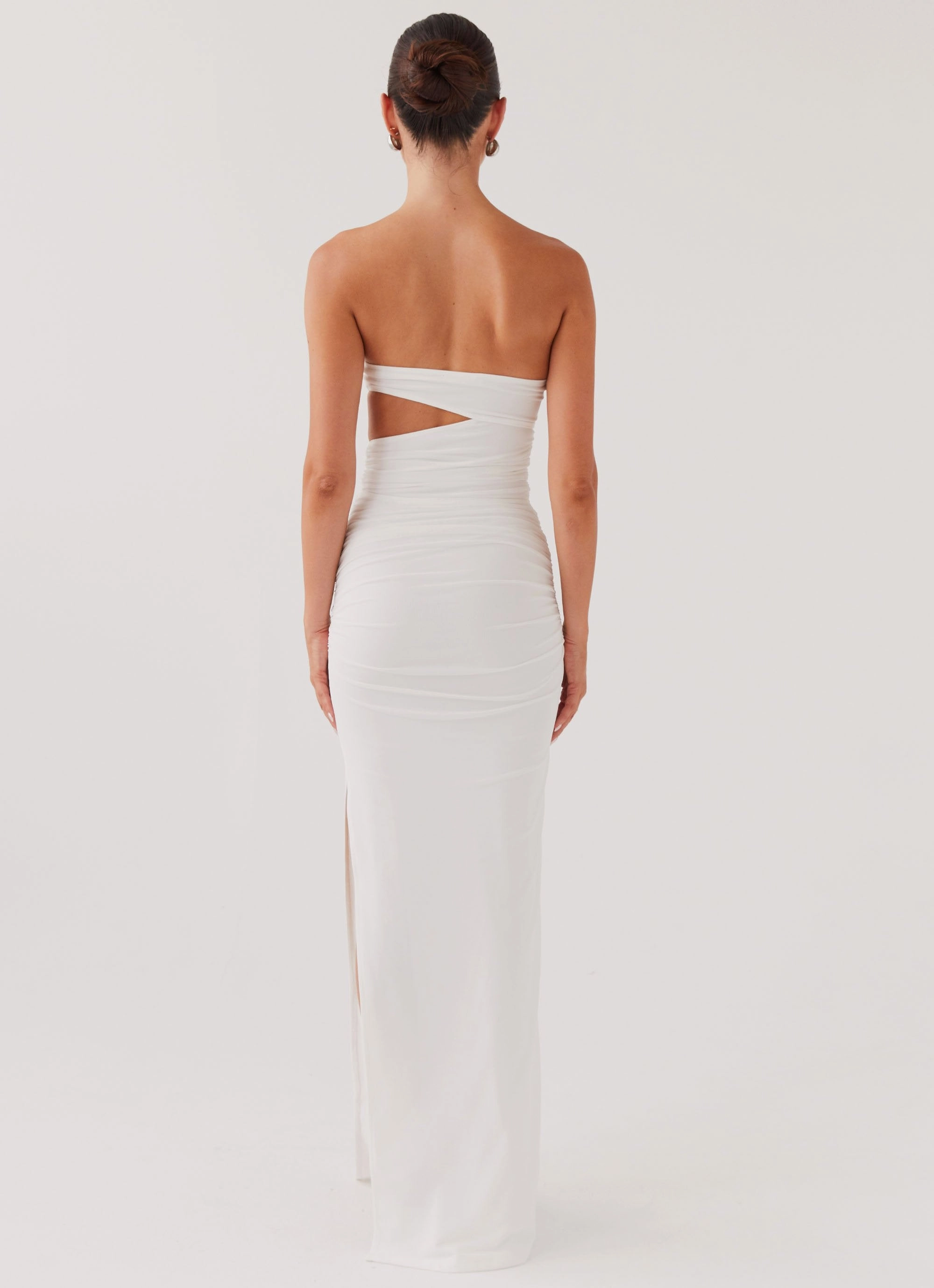 Into Pieces Mesh Maxi Dress - White All-Purpose Wear Daily Wear