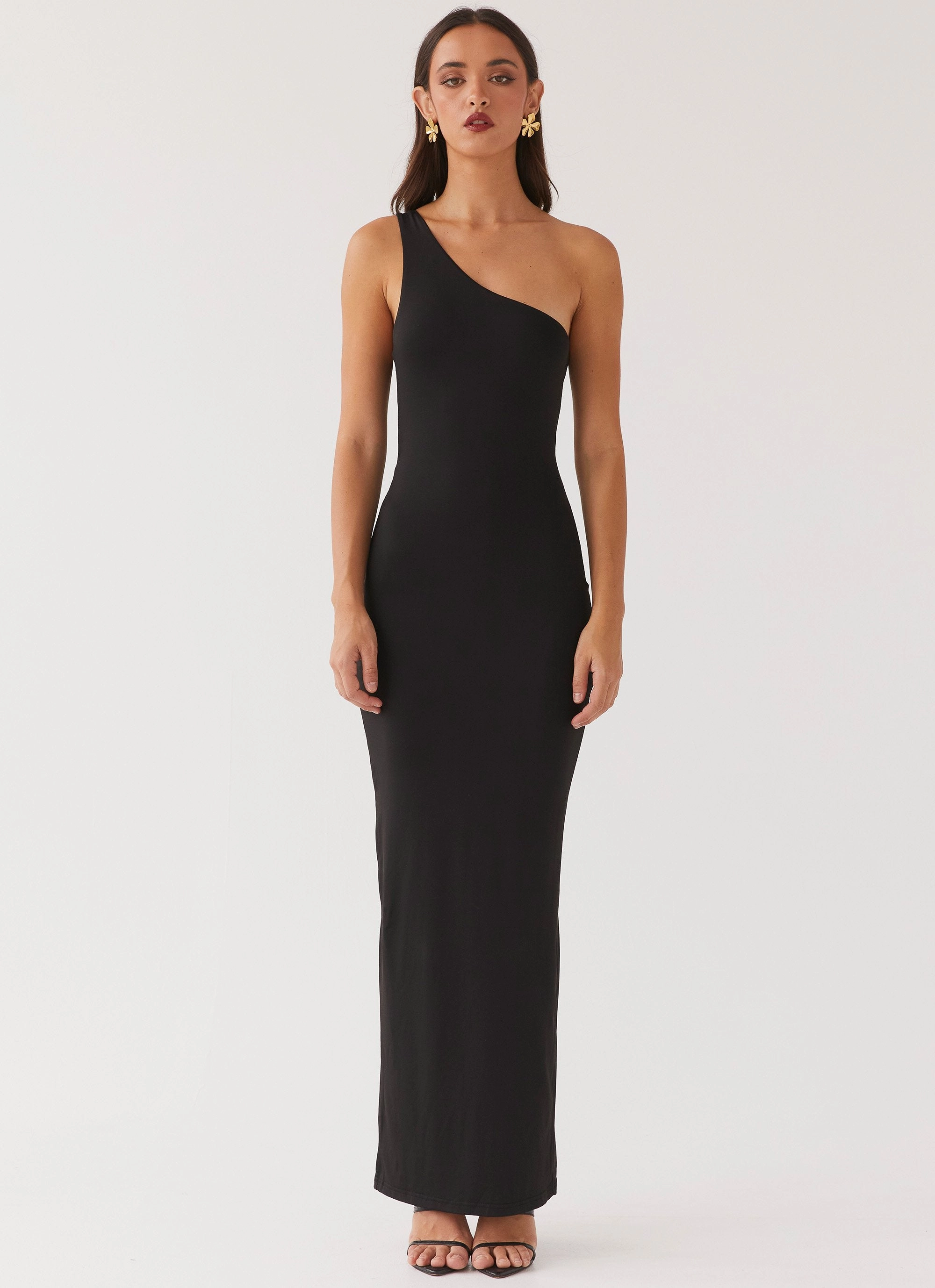 Iris Backless Maxi Dress - Black Korean Trend