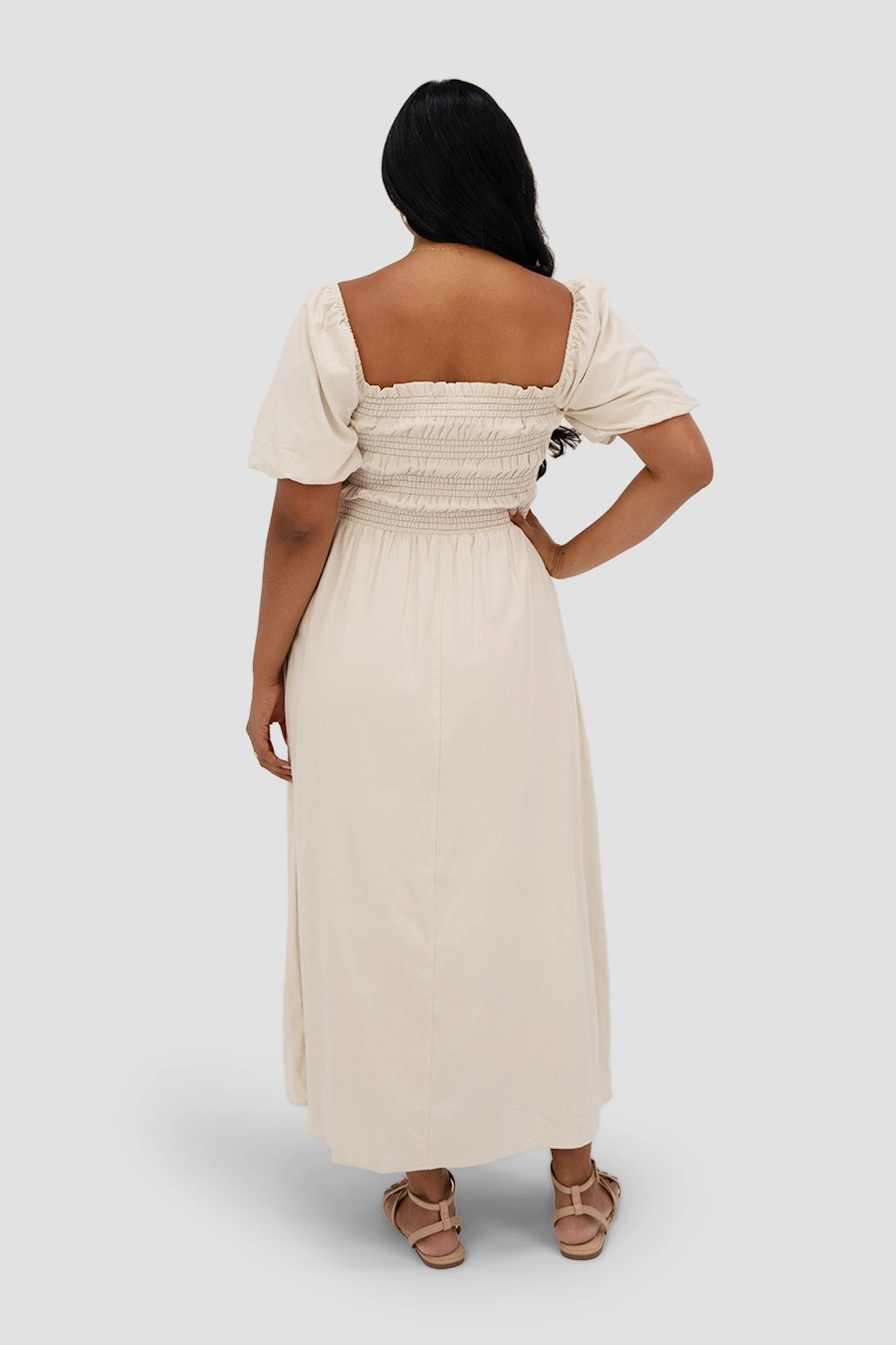 Sophisticated Elegance Chilly Day Comfort ISMAE MAXI DRESS NEUTRAL