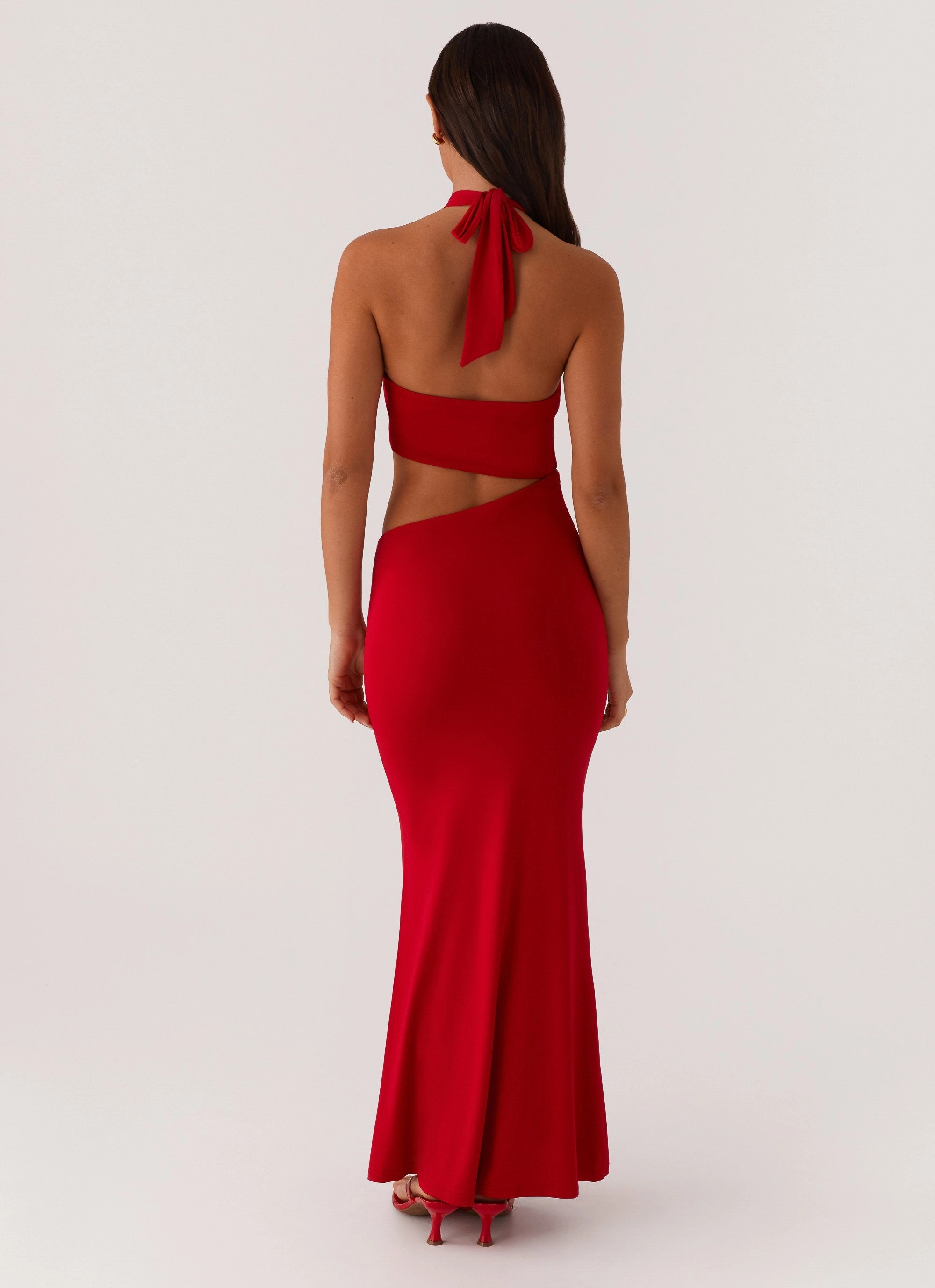 Natural Fit Dry-Clean-Only Its Obvious Maxi Dress - Red