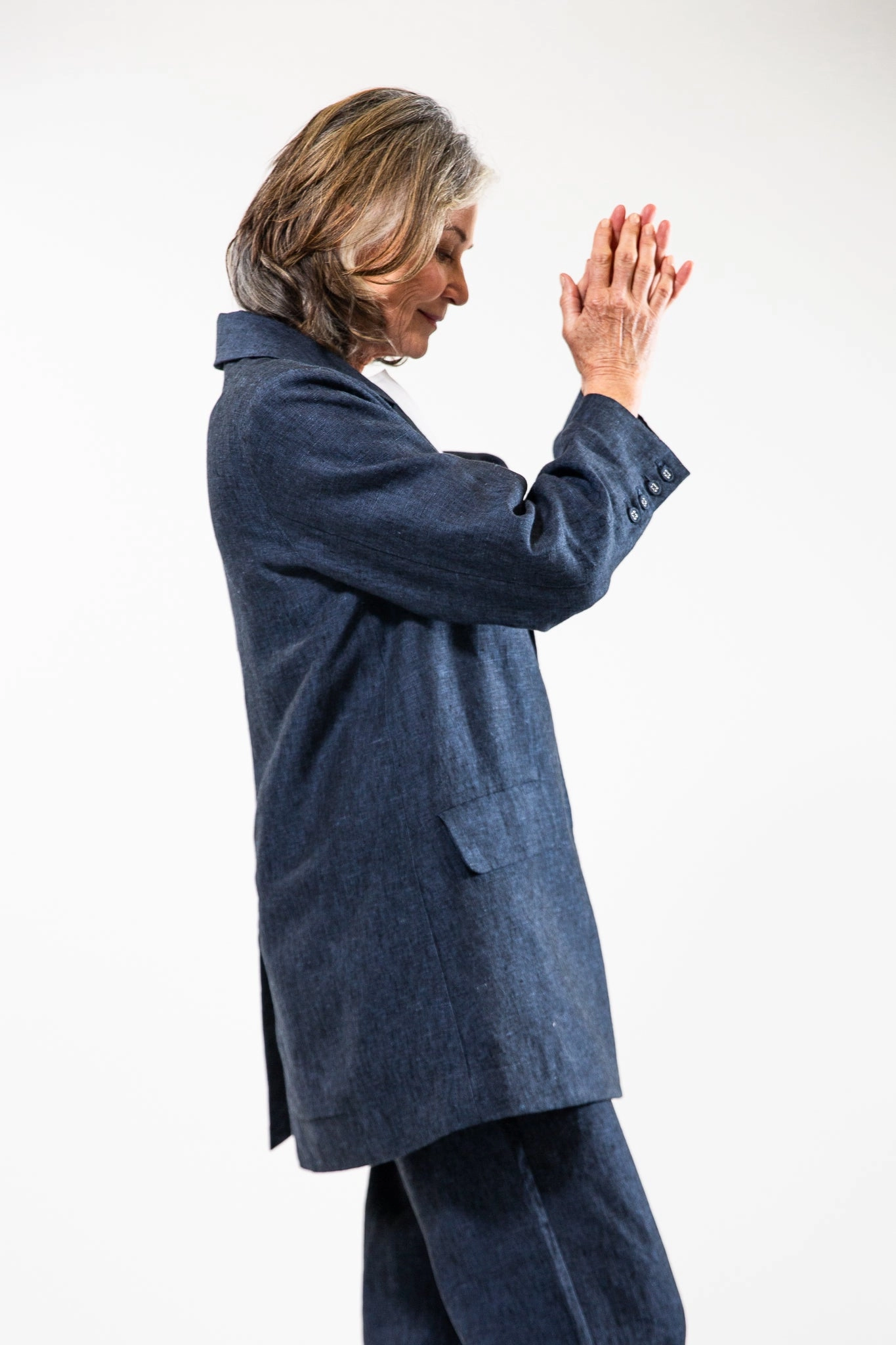 Compression Fit Design Izumi Blazer | Navy
