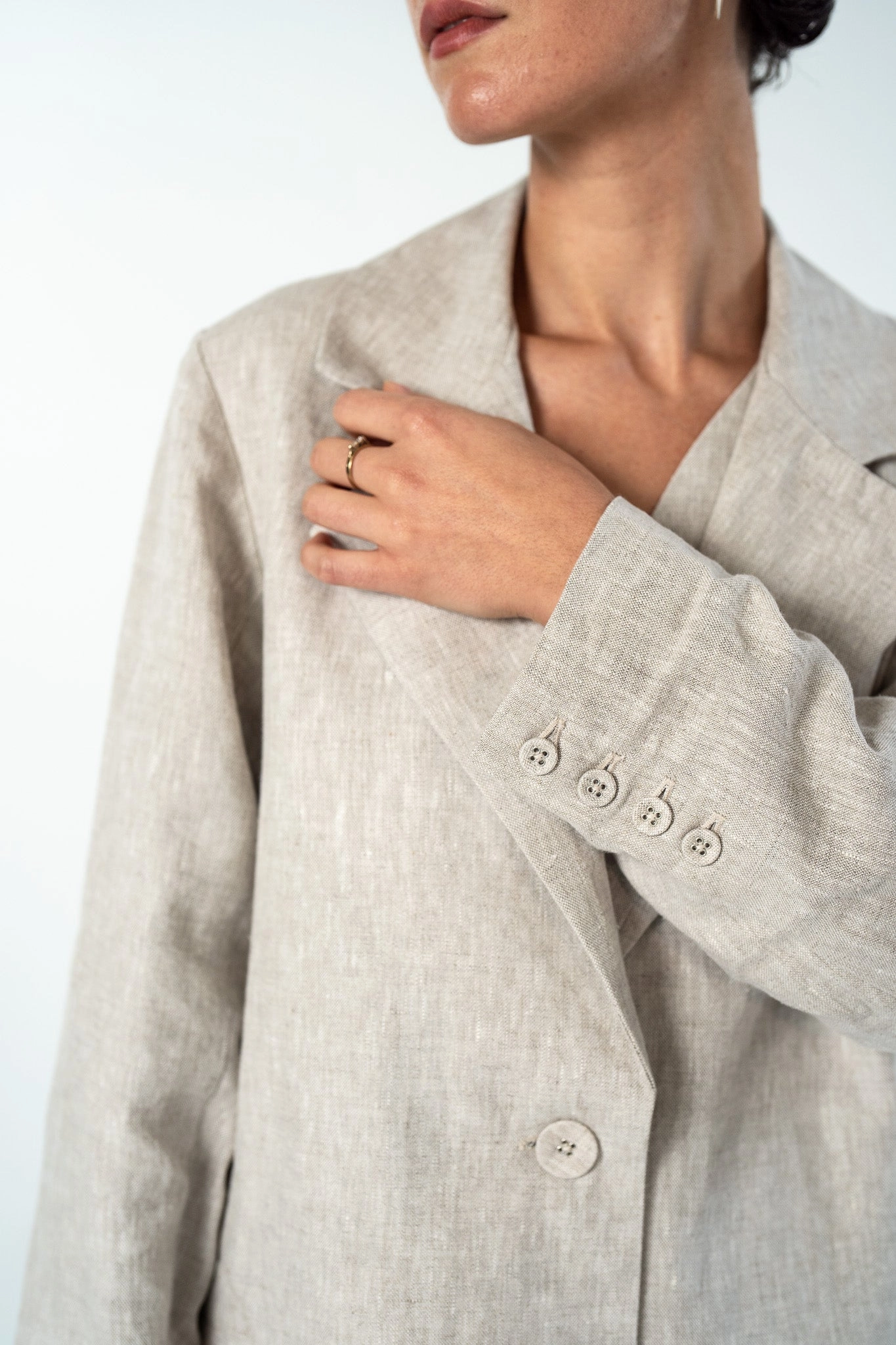 Snap Closures Casual Classic Izumi Blazer | Neutral