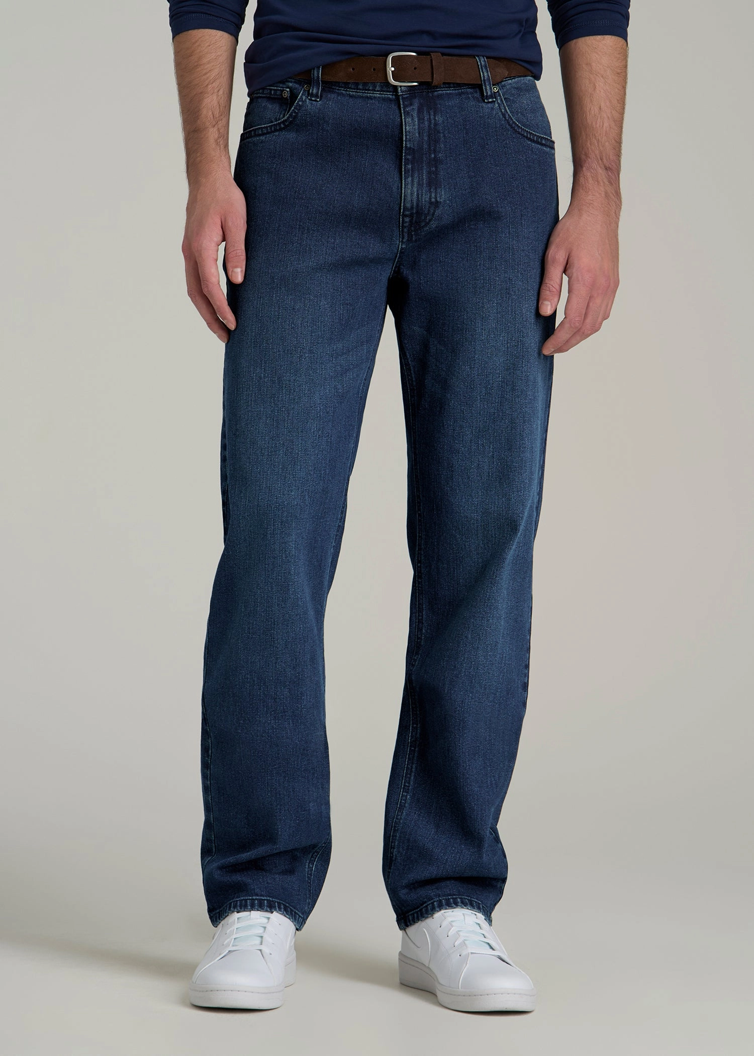 Fashion Fit Design Sandblasted Details J1 STRAIGHT LEG Jeans for Tall Men in Atlantic Blue