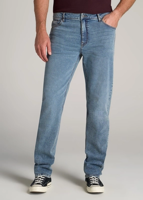 Nature Lover Gym Ready Music Event J1 STRAIGHT LEG Jeans for Tall Men in Vintage Faded Blue