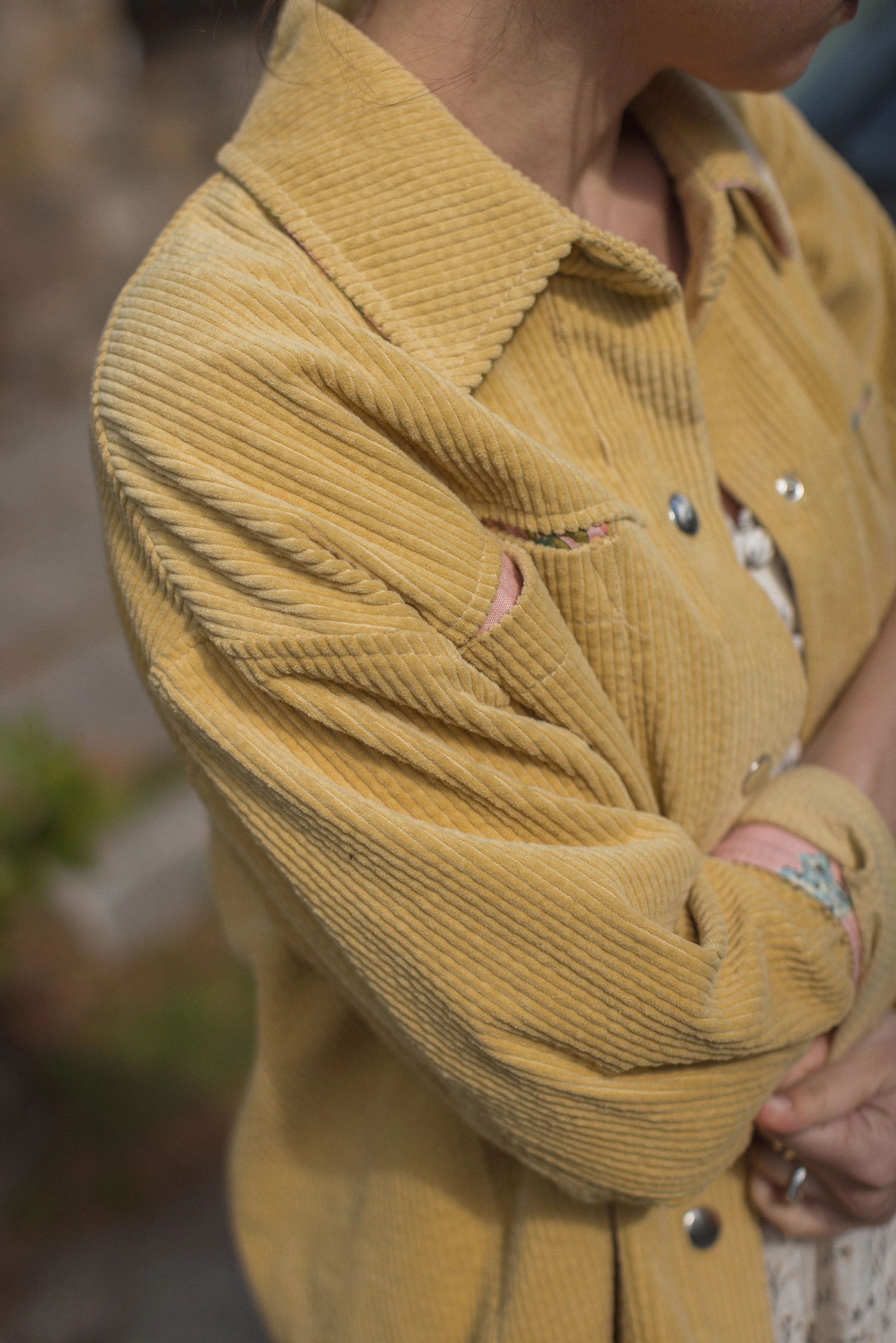 Single Buttons Jacket Calla Dusty Yellow