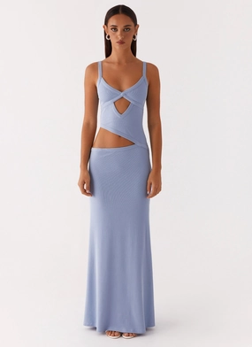 Jocelyn Maxi Dress - Blue Easy Pairing All Day Ready