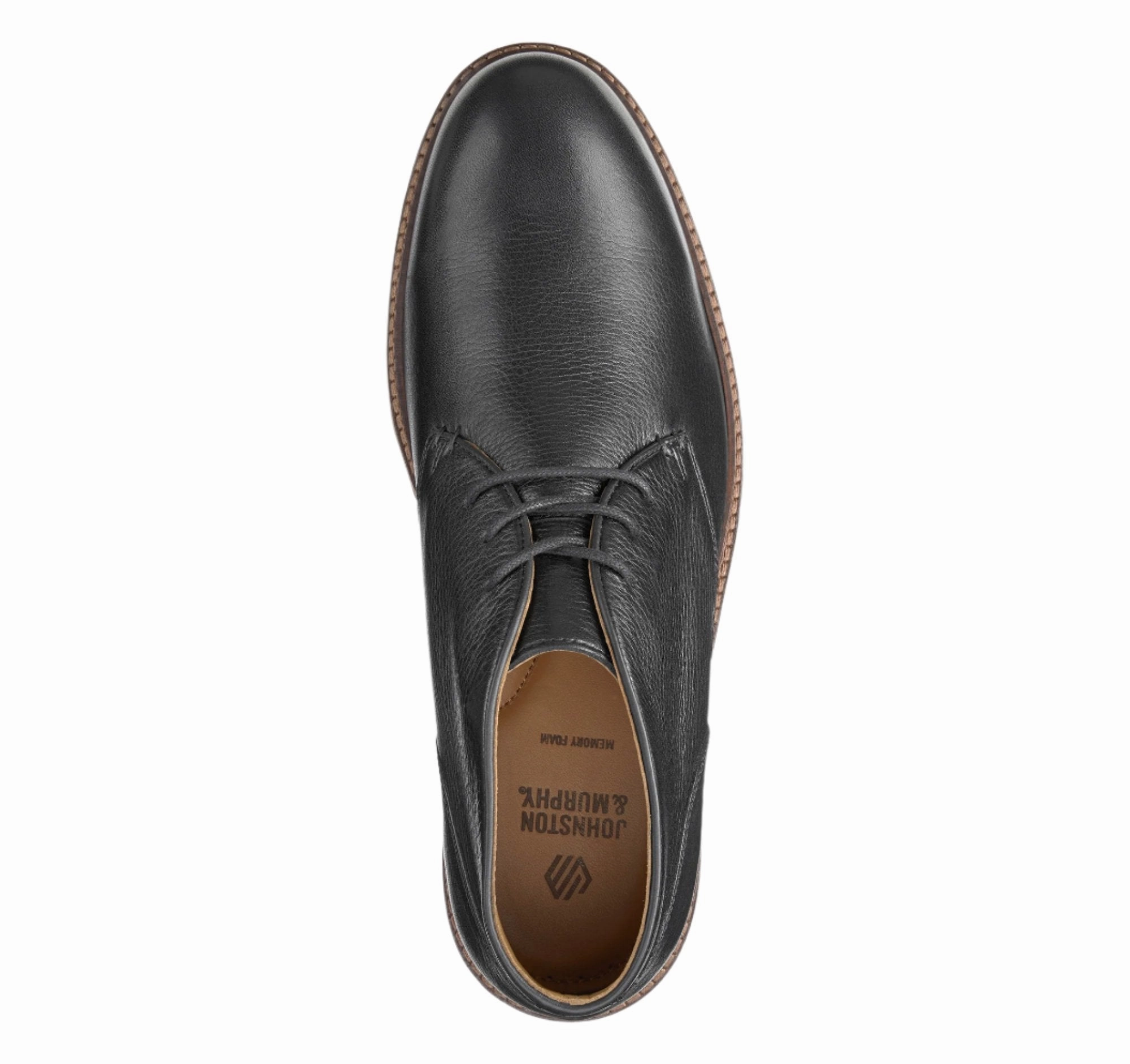 Low Rise Johnston & Murphy Men's Calder Chukka Boot - Black