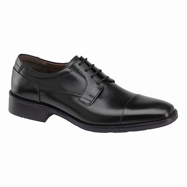 Johnston & Murphy Men's Lancaster Cap Toe - Black Pad Step