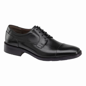 Johnston & Murphy Men's Lancaster Cap Toe - Black Bride Shade Client Visit