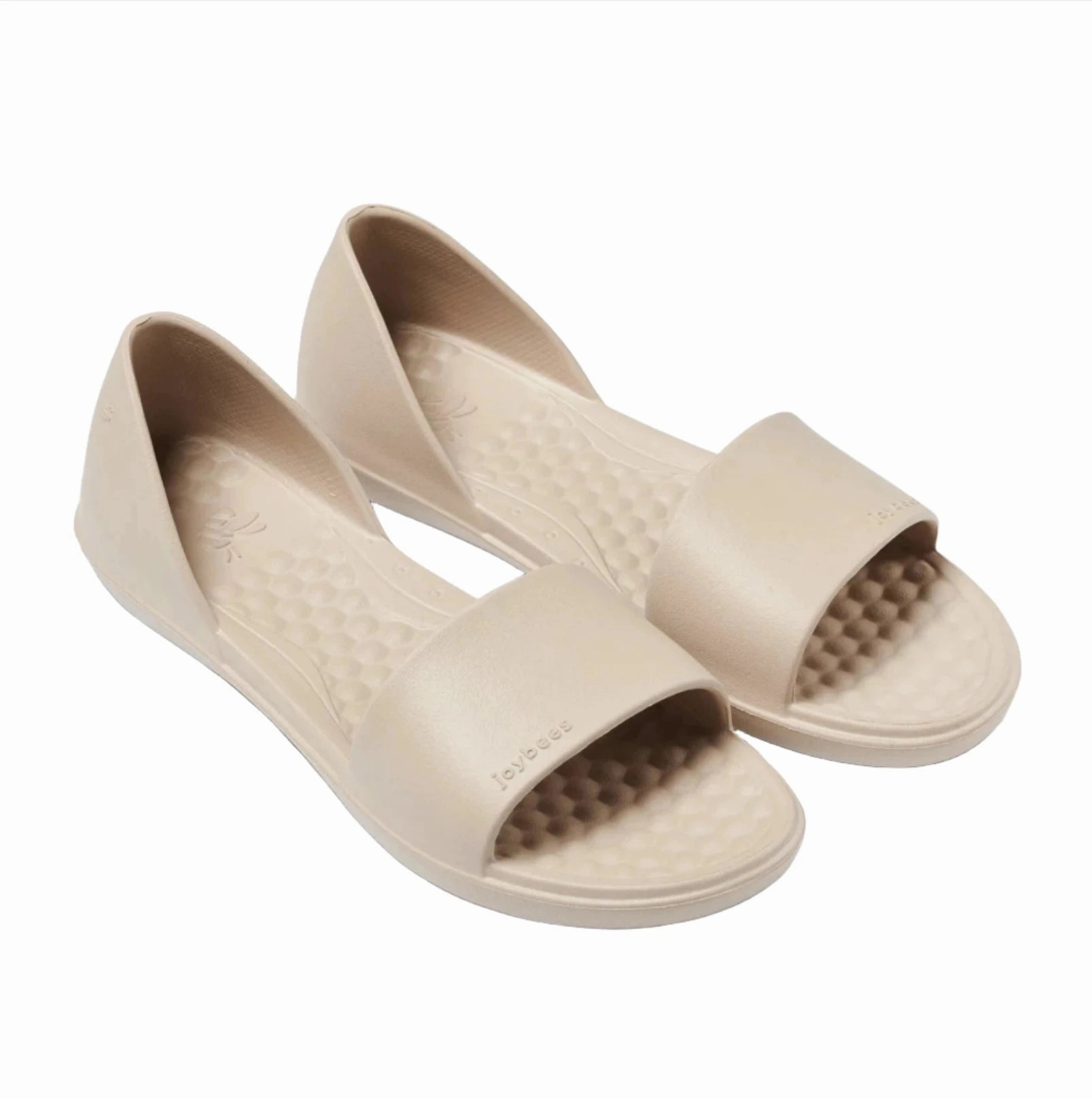 Joybees Women's Friday Flat Sandal - Driftwood Outing Fit Garden Walk
