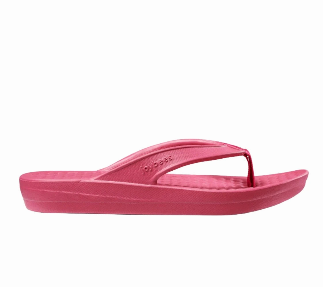 Joybees Women's Varsity Flip Sandal - Beetroot Stylish Casual Shoes