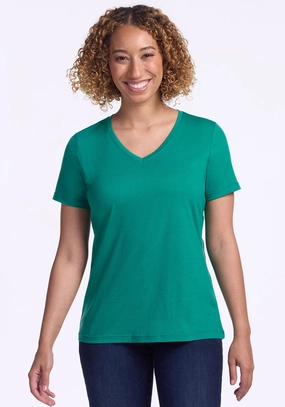 Clean Cut Casual Flex Fit Junie V Neck - Shady Glade