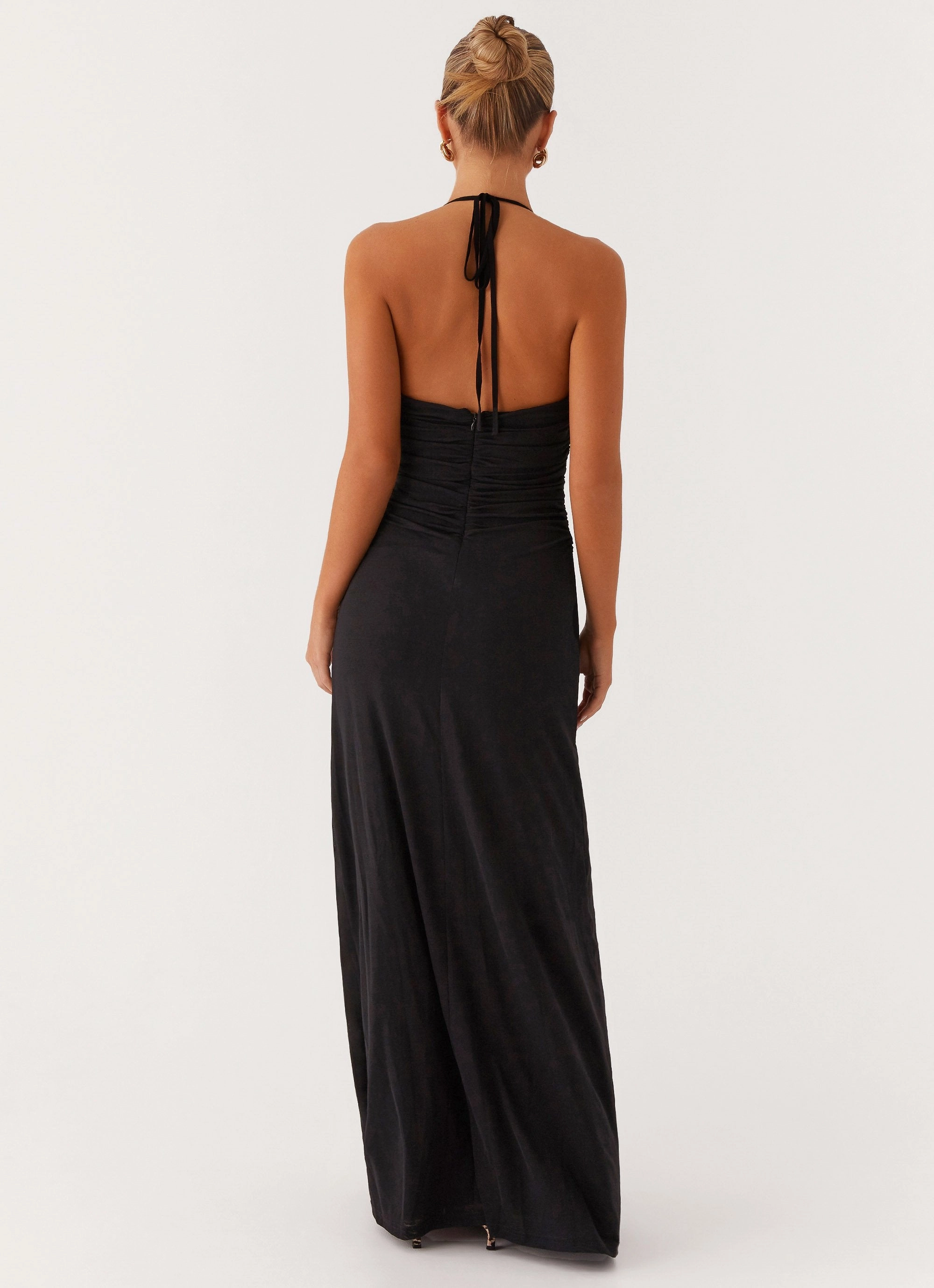 Kansas Maxi Dress - Black Vacation Vibe Skin Hug