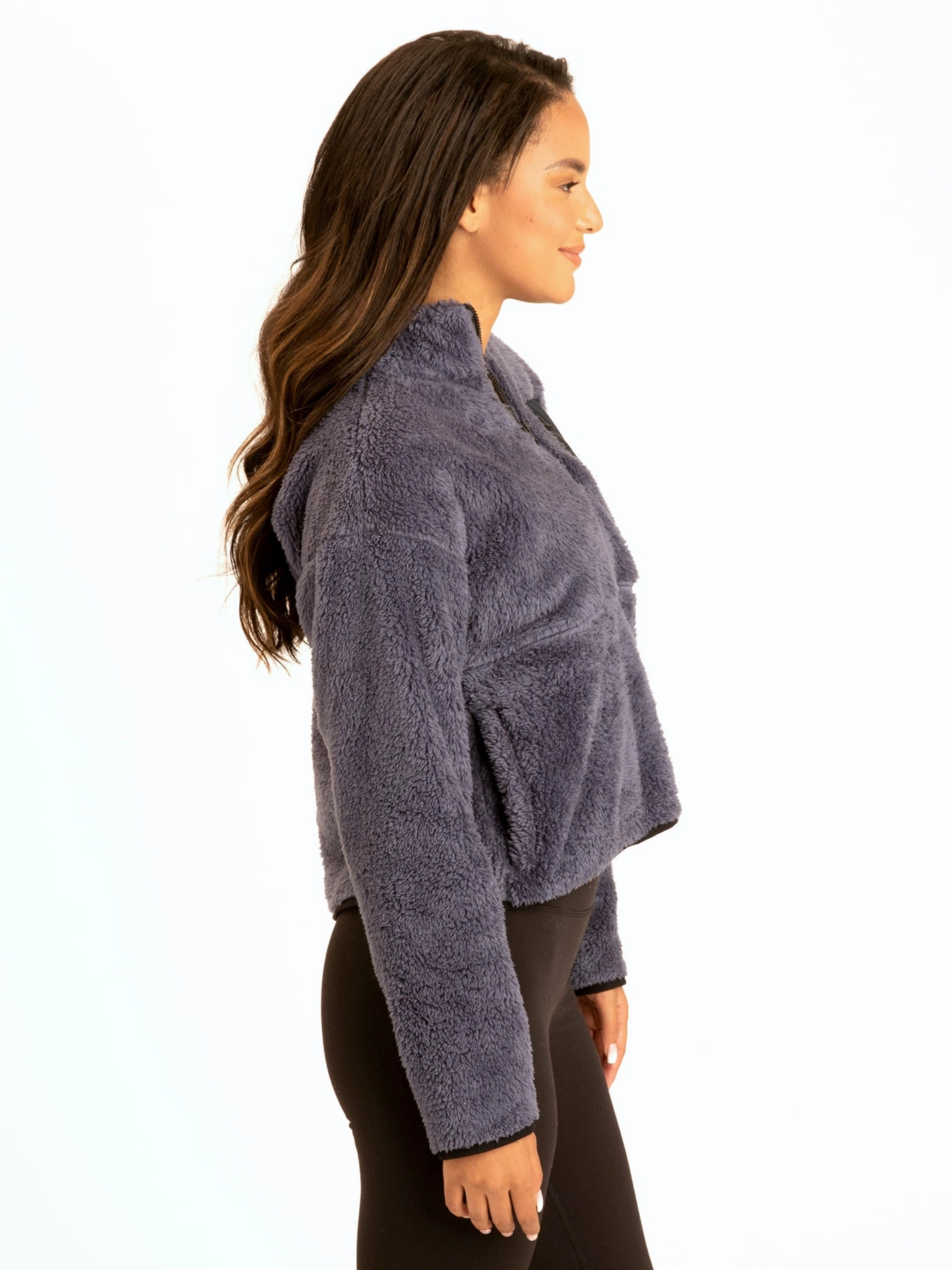 Katya Sherpa Half-Zip Pullover Easy Comfort