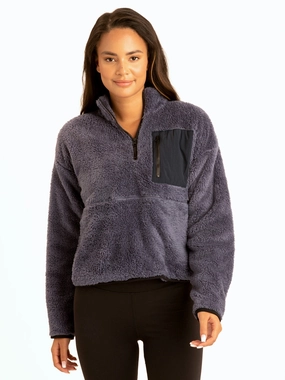 Katya Sherpa Half-Zip Pullover Evening Out