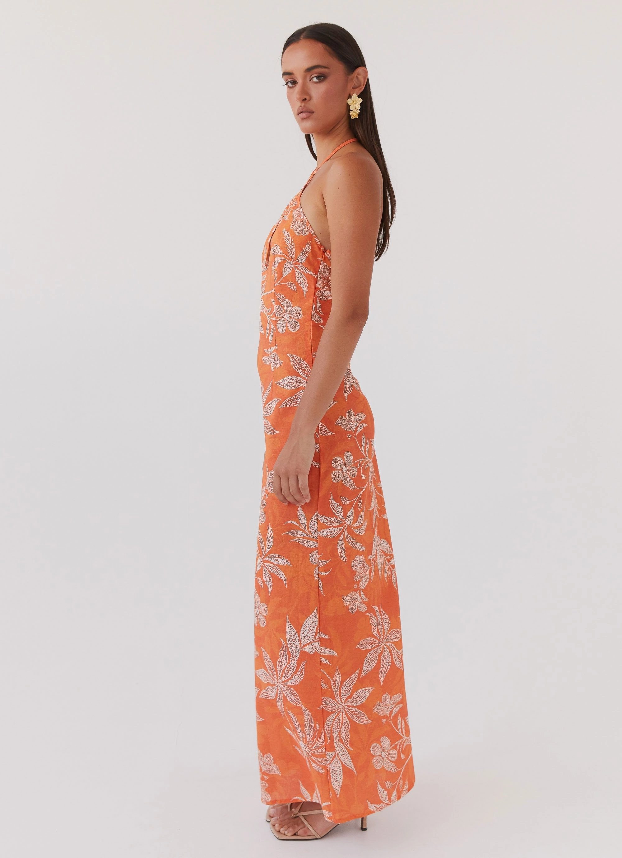 Body Confidence Casual maxi dress Keliegh Linen Maxi Dress - Tropic Sunset