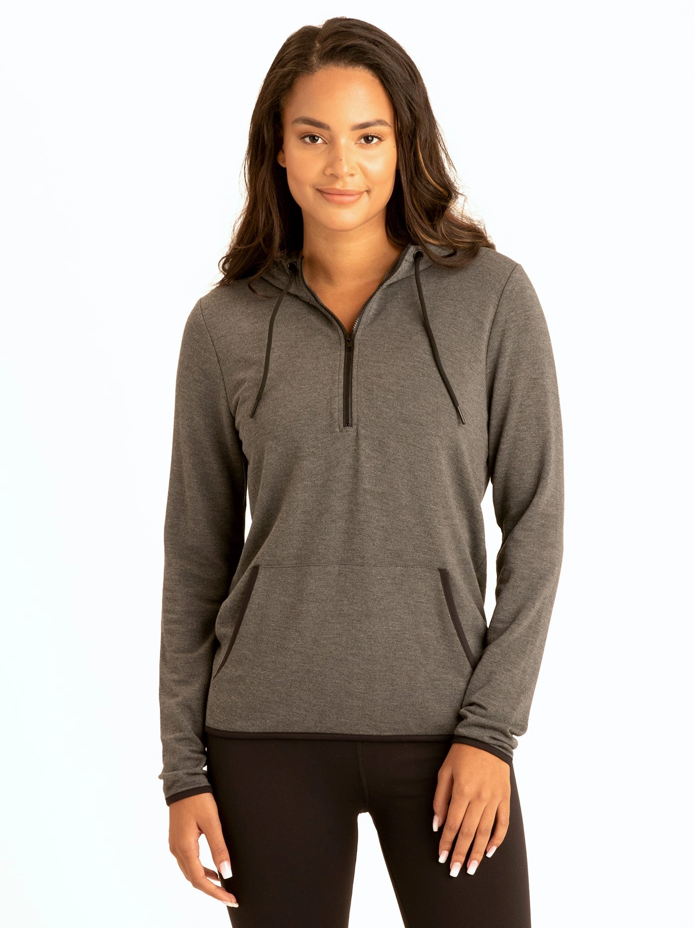 Modular Layering Compatibility Kyanna FeatherLoop Half Zip Hoodie
