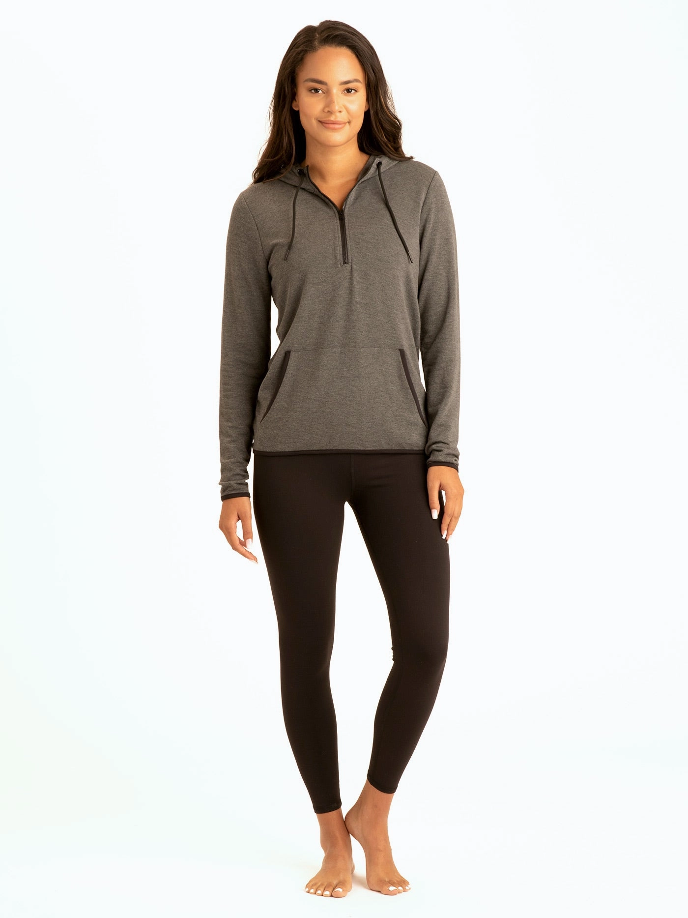 Kyanna FeatherLoop Half Zip Hoodie Dynamic flex