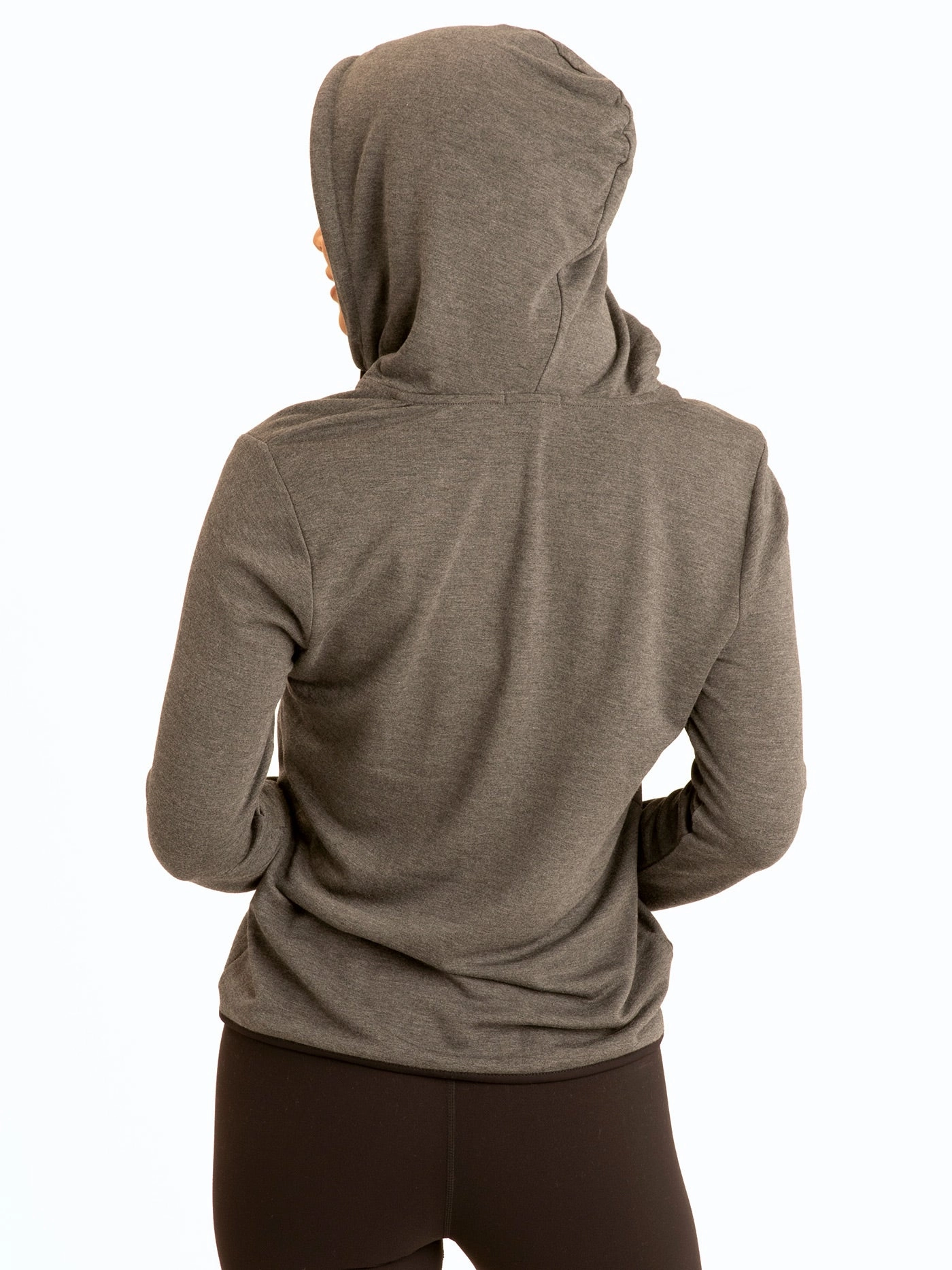 Transitional Wear Luxury Appeal Kyanna FeatherLoop Half Zip Hoodie