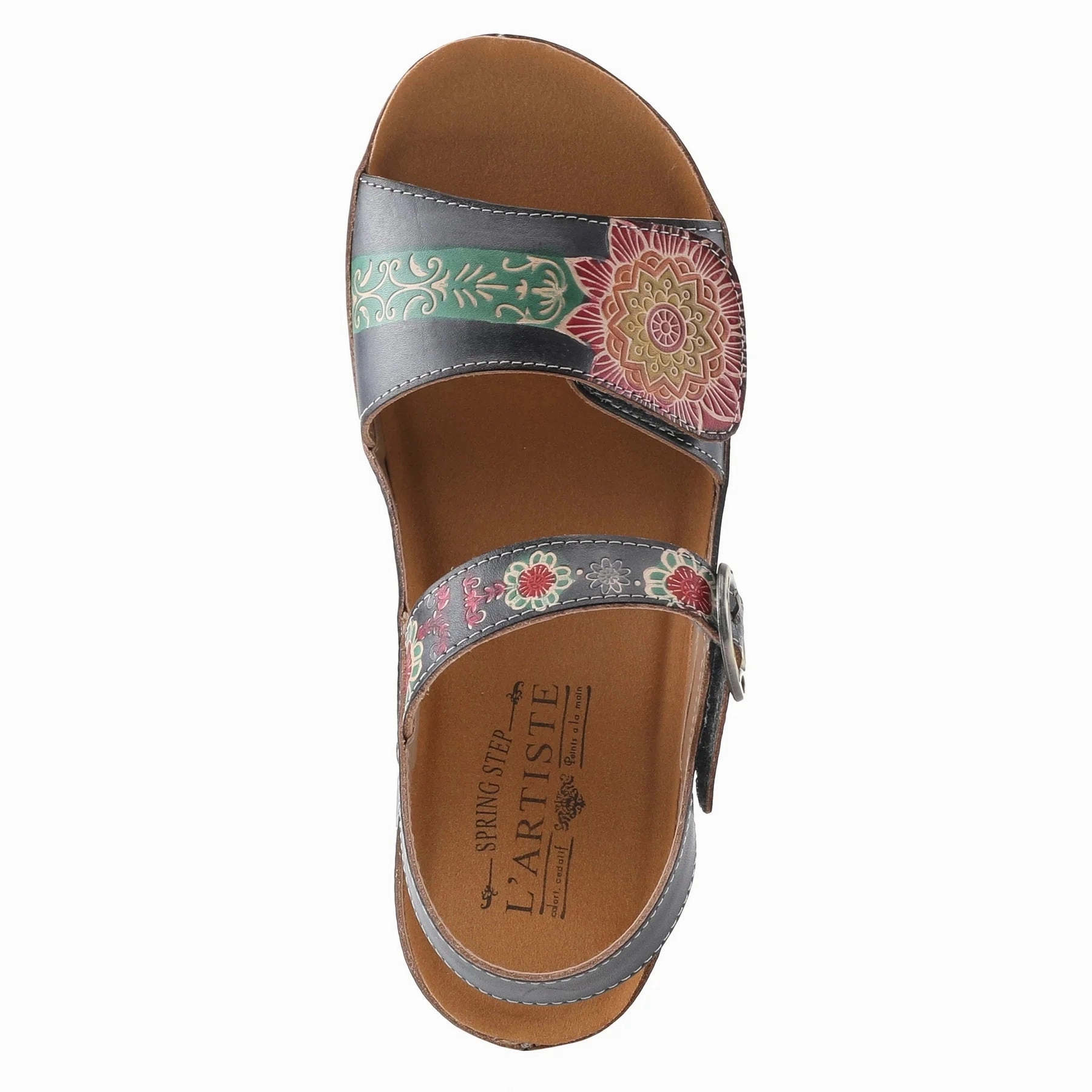 L'Artiste by Spring Step Roshni Sandals - Blue Multi Footwear for Traveling