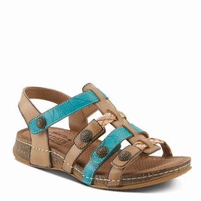 Easy Step Ankle Strap Design L'Artiste by Spring Step Women's Delila Sandal - Beige Multi