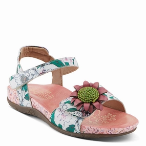 Stylish L'Artiste by Spring Step Women's Gladystee Sandals - Pink Multi