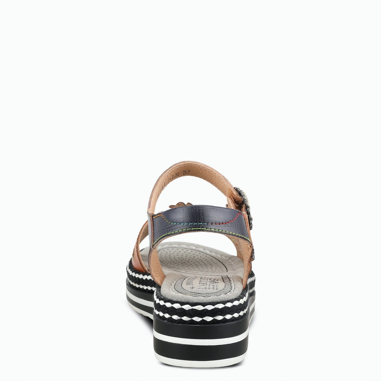 Outdoor Event L'Artiste by Spring Step Women's Laga Hand Painted Sandals - Navy Multi