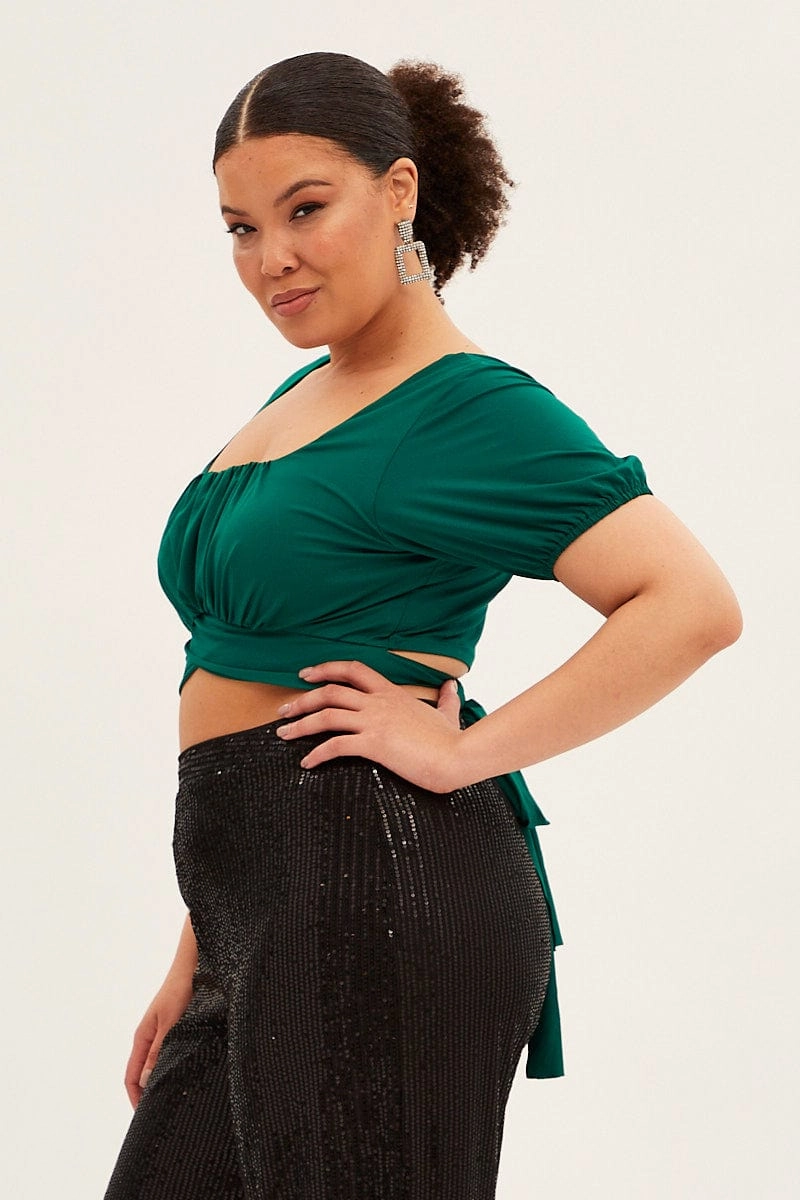 Essential Layer Black Wide Leg Pants High Waist Sequin