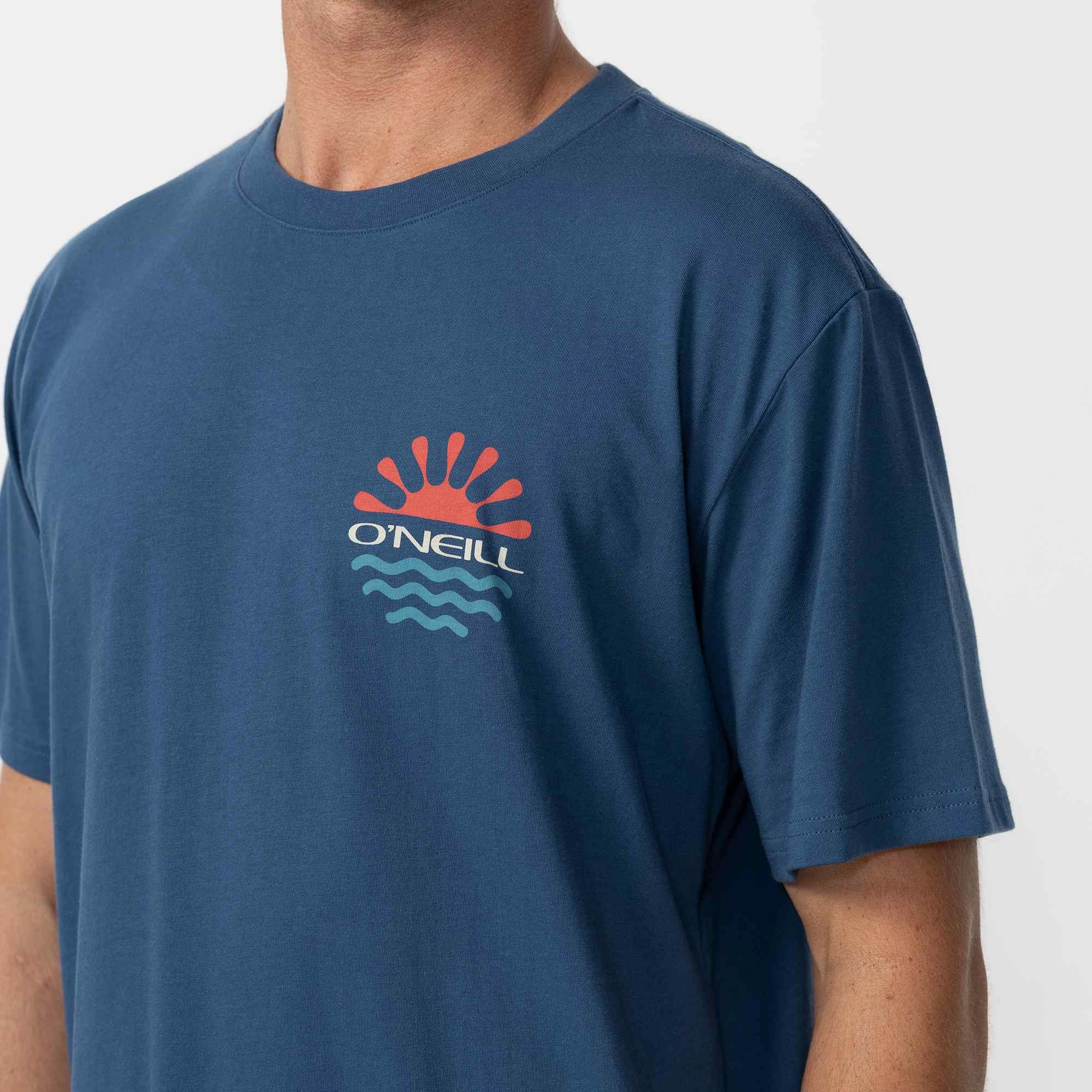 Pre Shrunk Fabric Essential Fashion Encircle T-Shirt - Navy