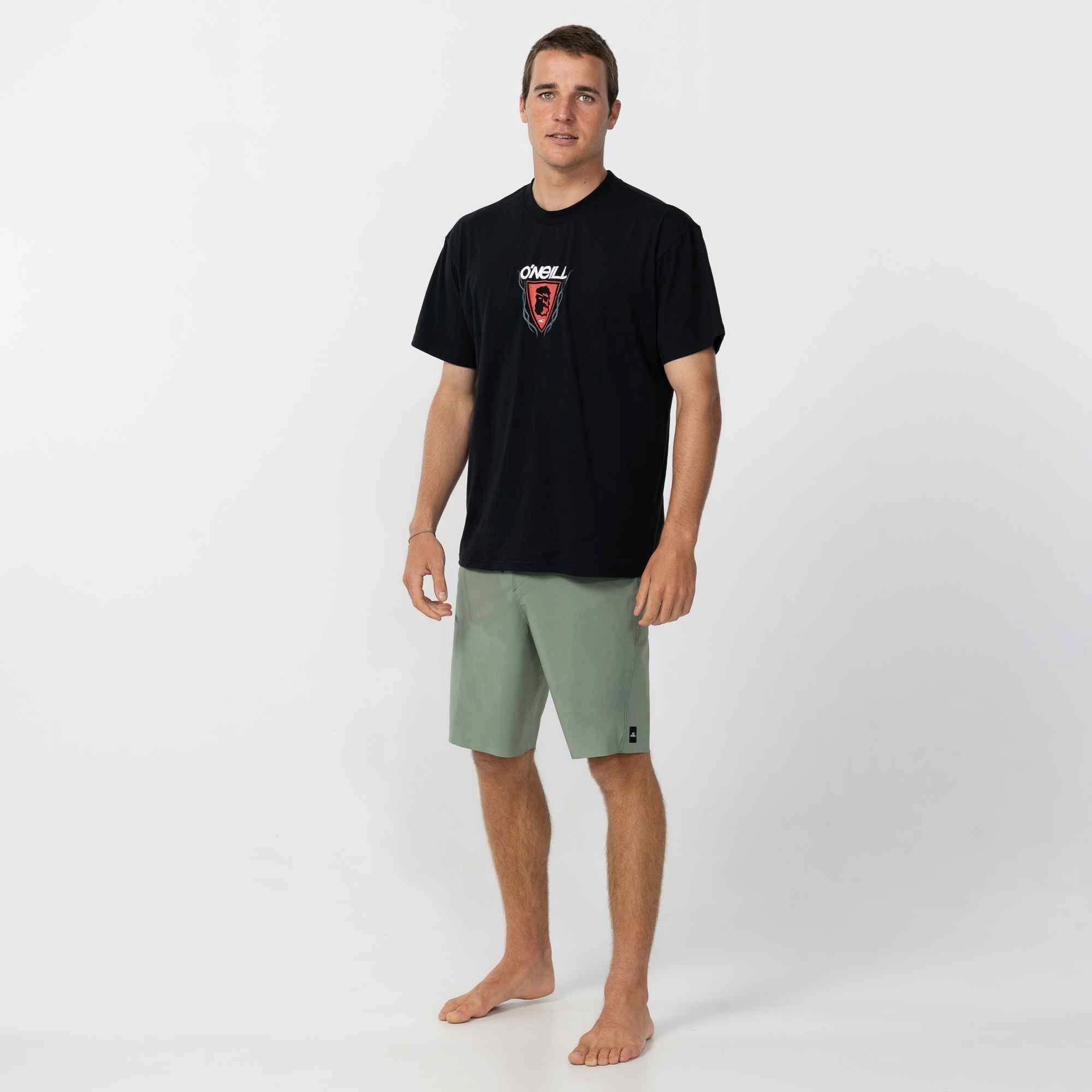 Relaxing Day Askew T-Shirt - Black