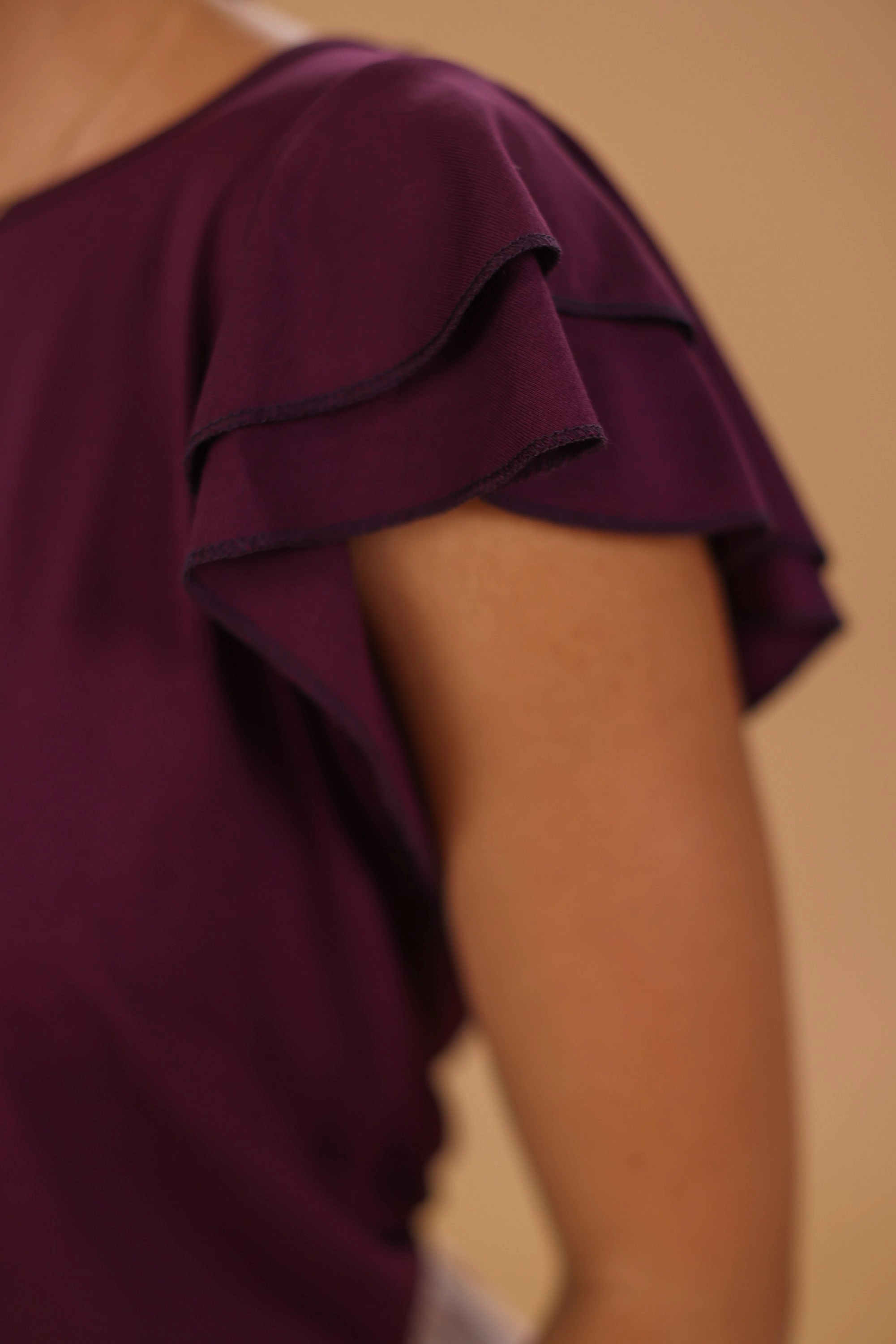 Cold Weather Top Odile Purple