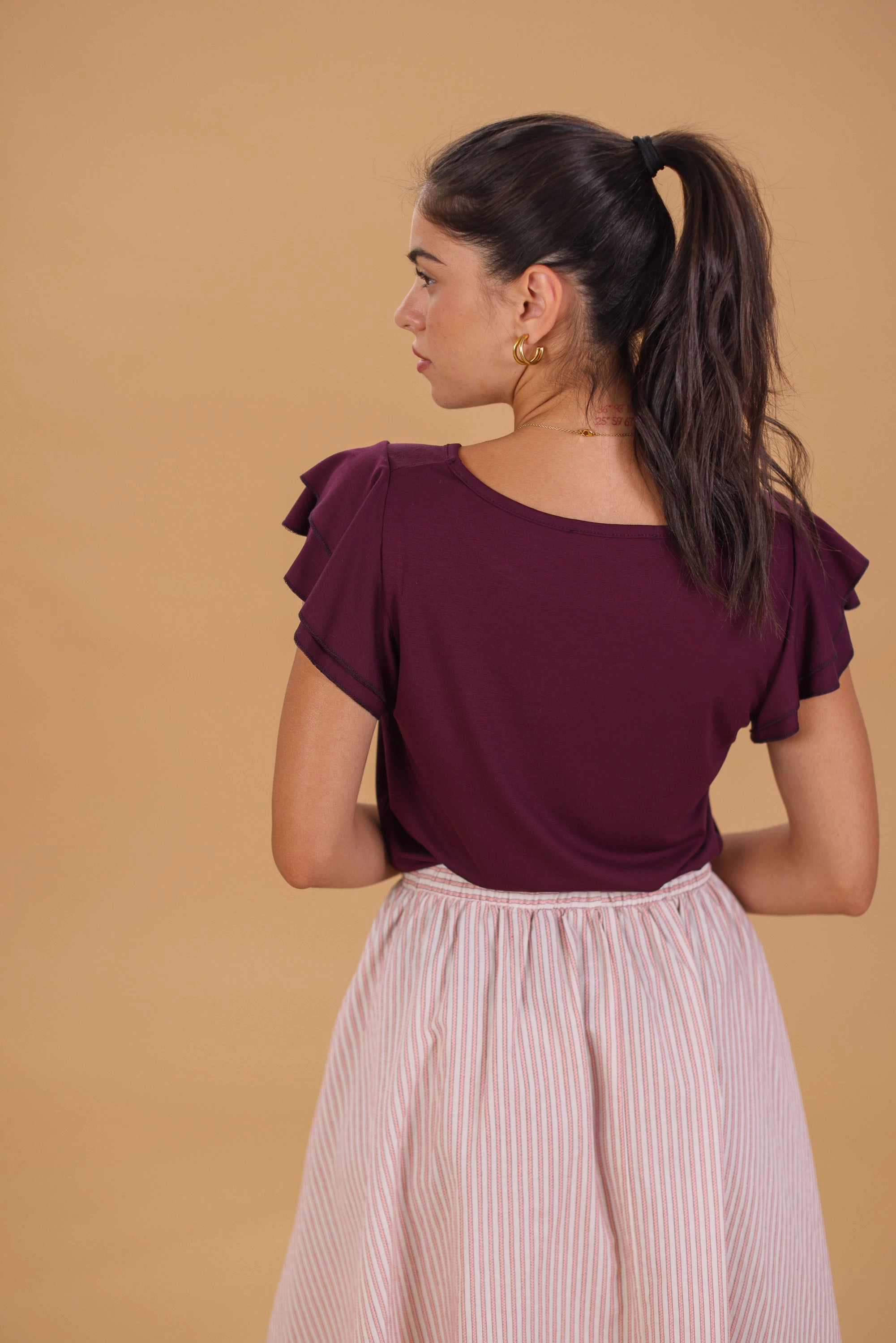Top Odile Purple Modular Pocket Layout
