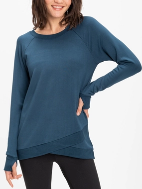 DoubleLayeredHem Thick Insulation Leanna Feather Fleece Tunic