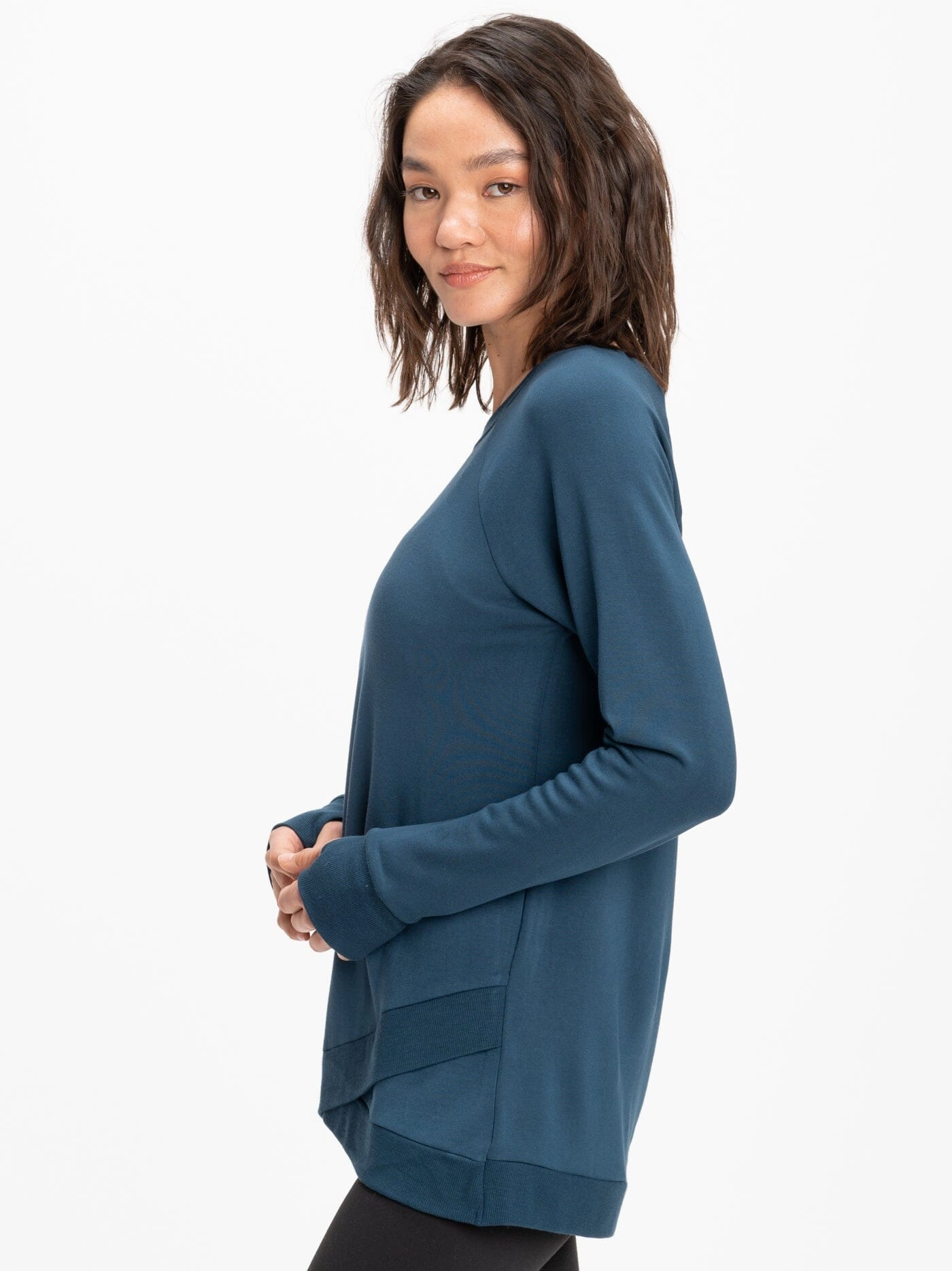Compression Fit Technology Leanna Feather Fleece Tunic