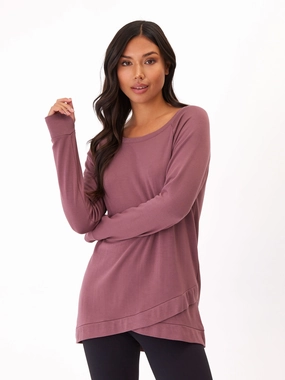 ReinforcedElbows Clean Edge Piece Leanna Feather Fleece Tunic