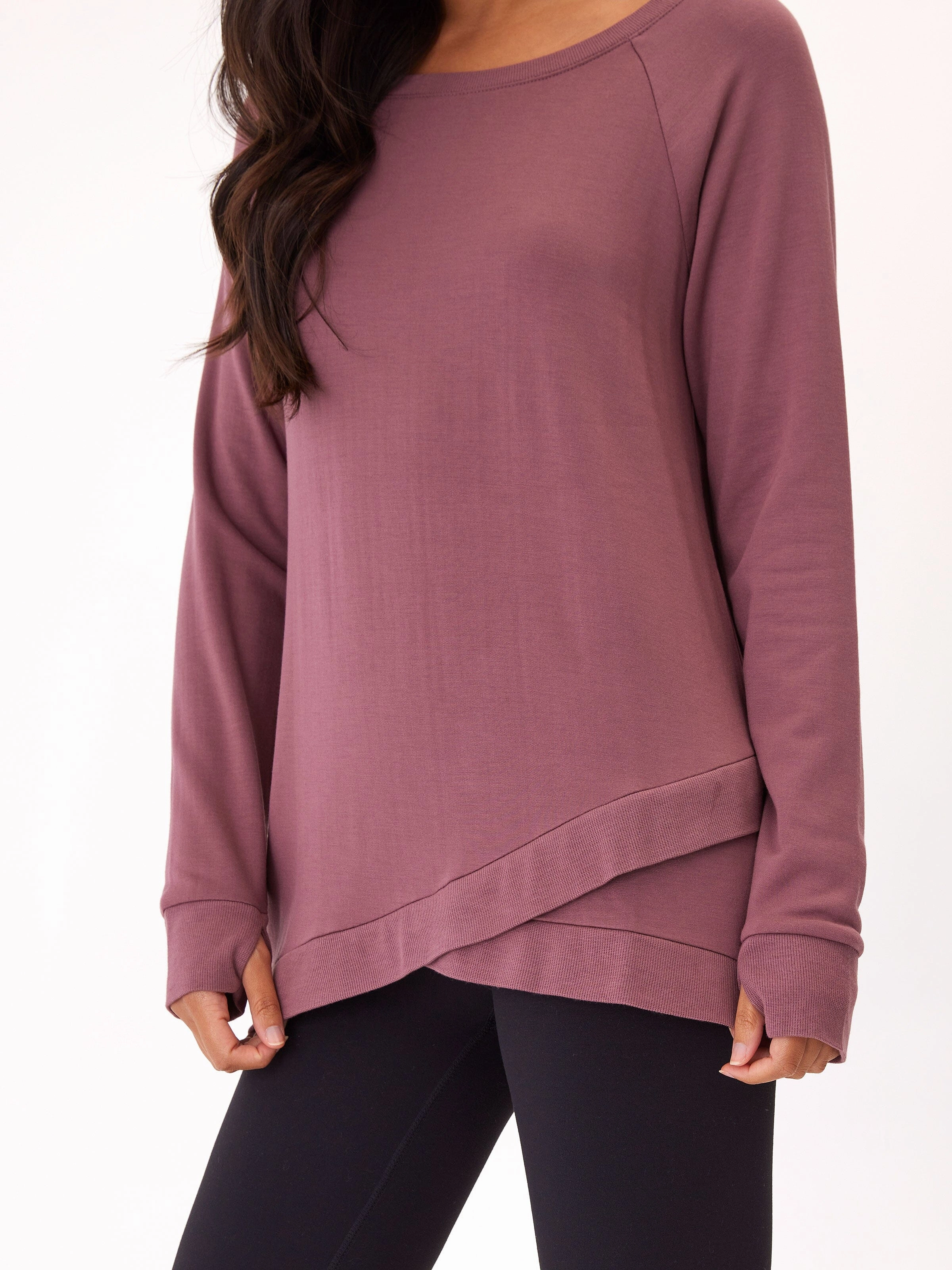 Leanna Feather Fleece Tunic Layered Cuff System