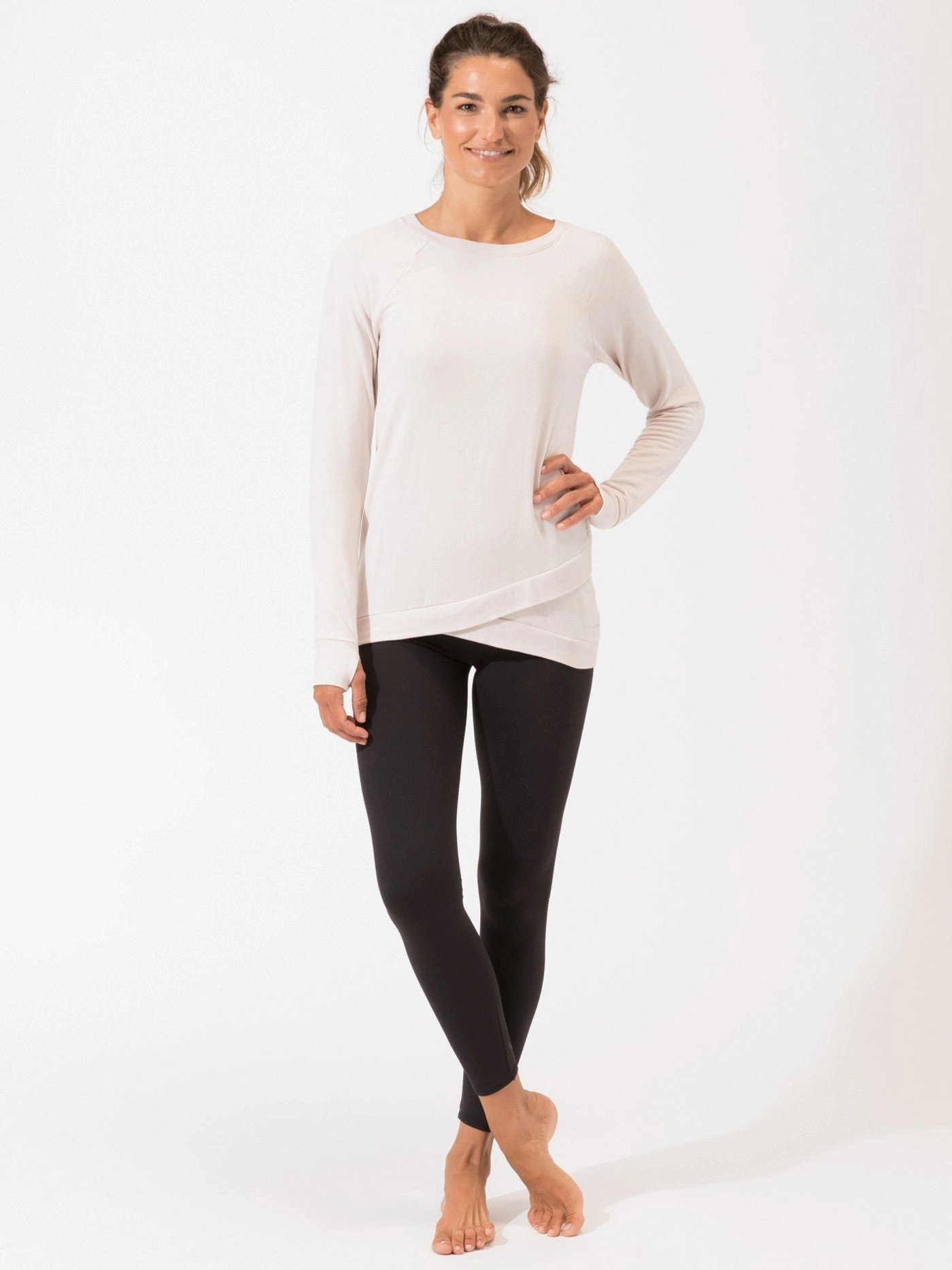 Leanna Feather Fleece Tunic Temperature Regulating Fabric Everyday apparel