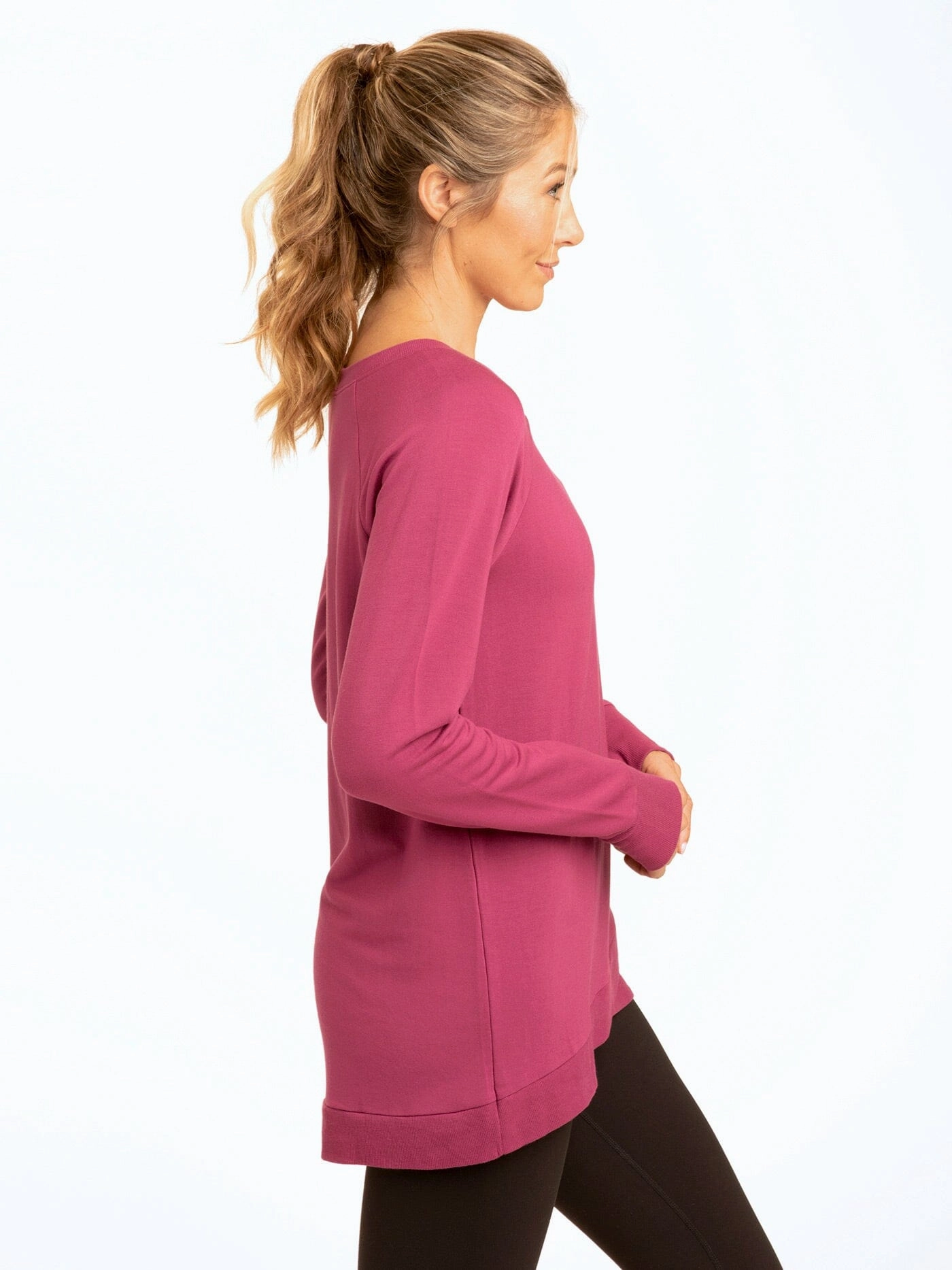Eco Friendly Fabric Leanna Feather Fleece Tunic