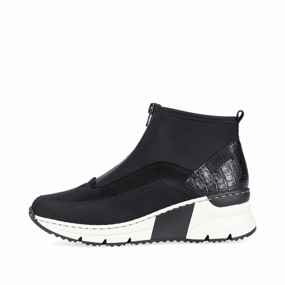Dry Comfort Snow Explorer Rieker Women's Kitty 52 Boot - Black