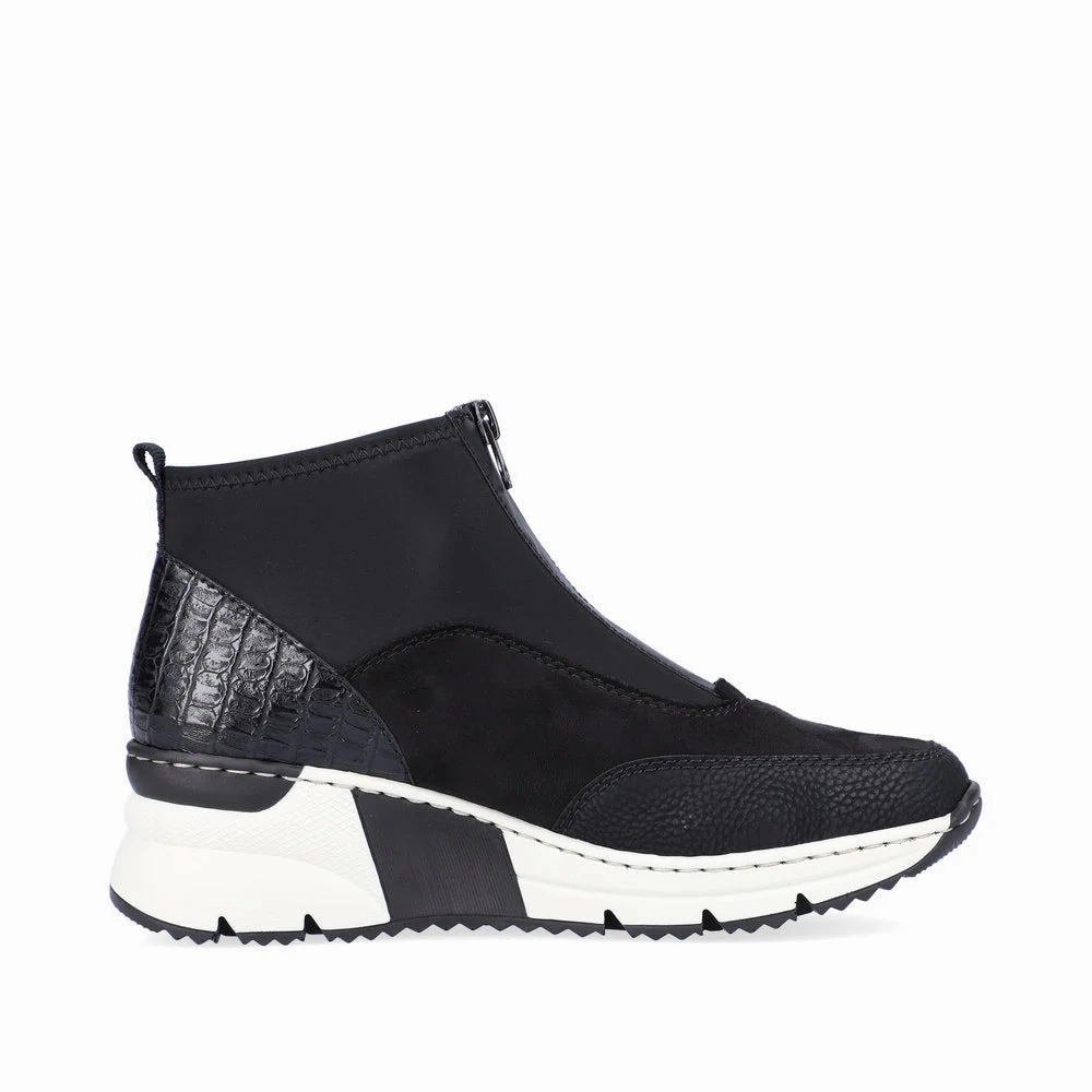 Lightweight Rieker Women's Kitty 52 Boot - Black