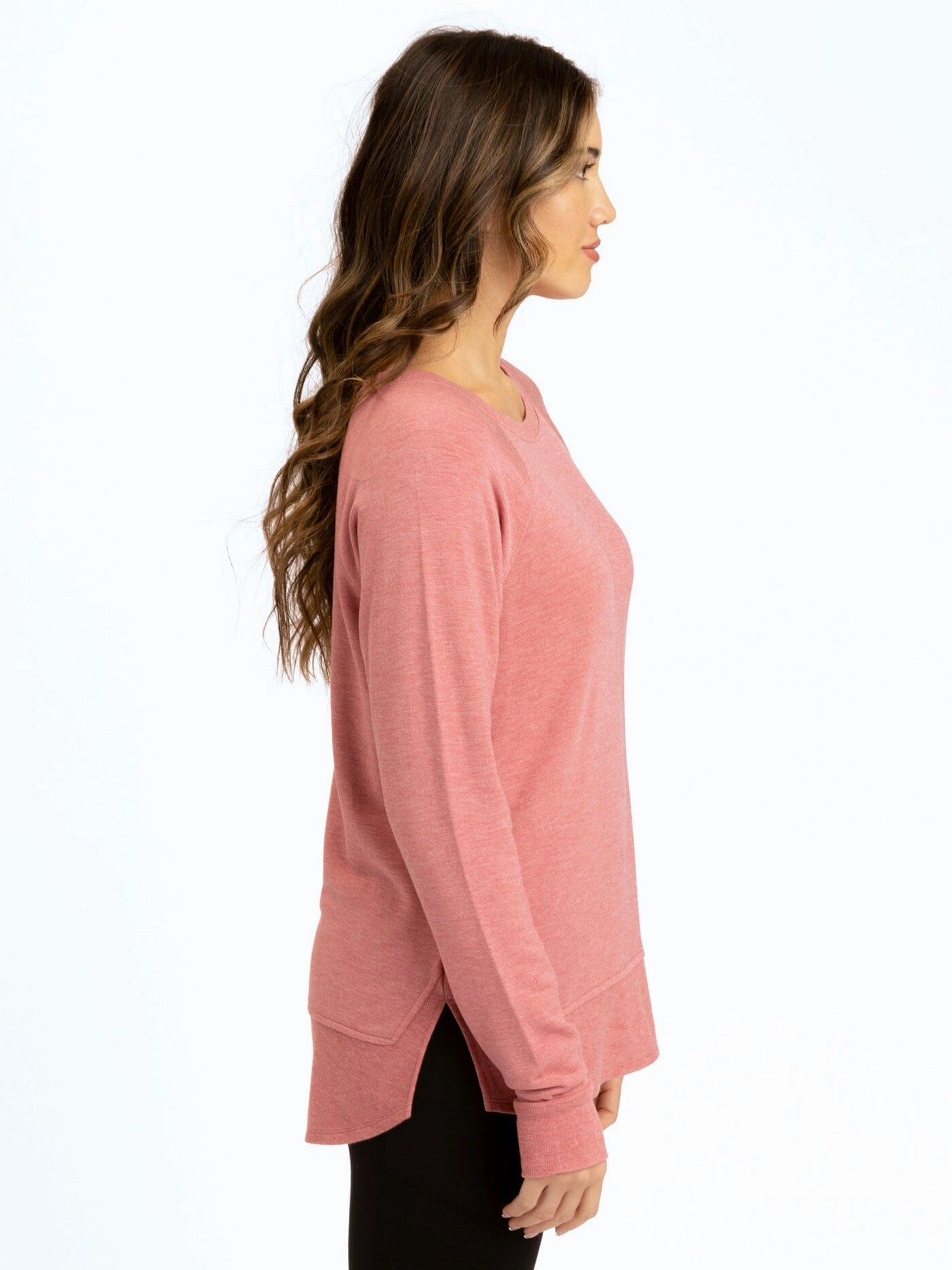 Style Staple Leelu Feather Fleece Raglan Pullover
