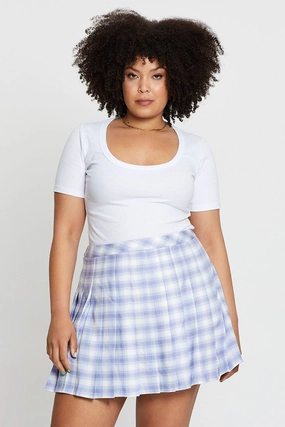 Handmade Quality Check High Waist Tennis Skirt
