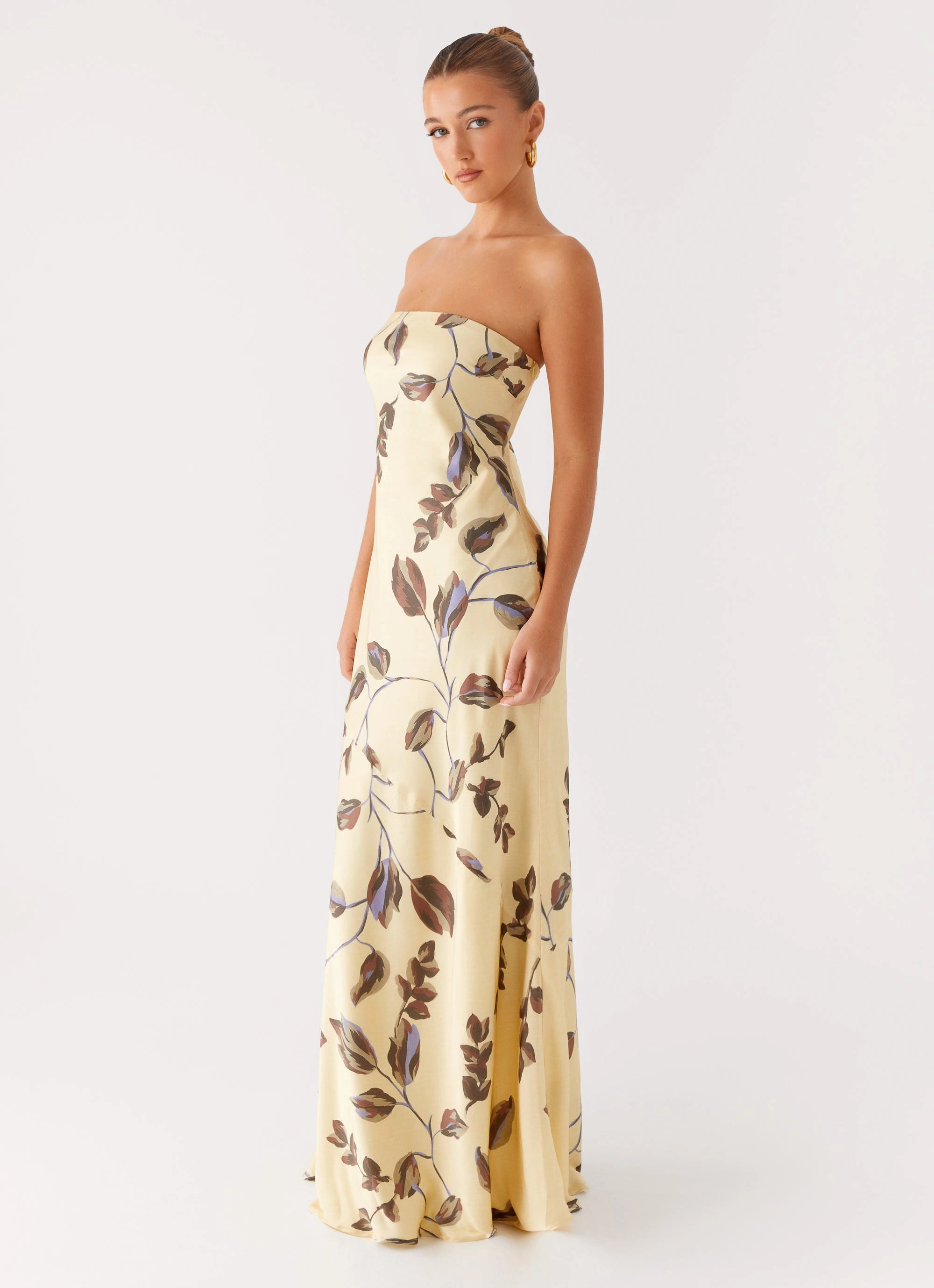 Alisa Strapless Maxi Dress - Buttercream Bliss Relaxed Style