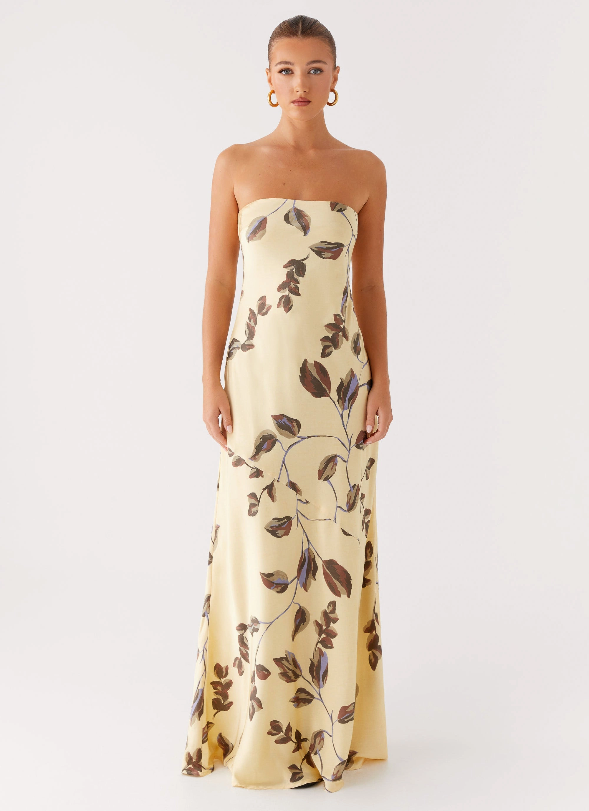 Alisa Strapless Maxi Dress - Buttercream Bliss Mid Season