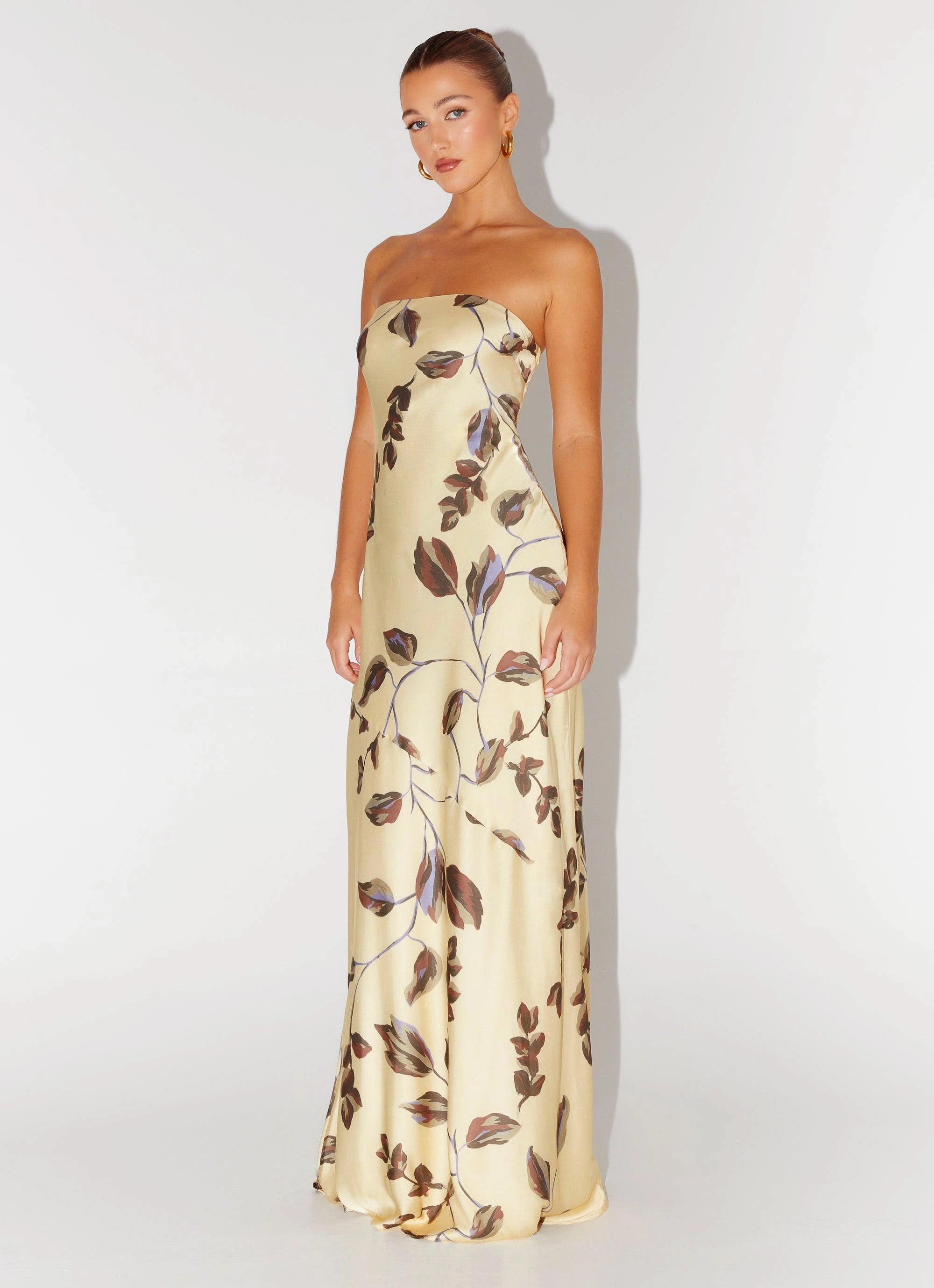 Daily Style Alisa Strapless Maxi Dress - Buttercream Bliss